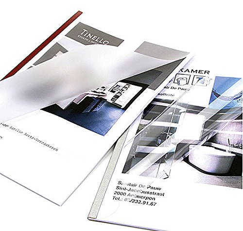Premium Black Flexcovers - 60 Pack (Holds Up to 120 Sheets) - Ideal for Office Documents, School Binders & Presentation Materials
