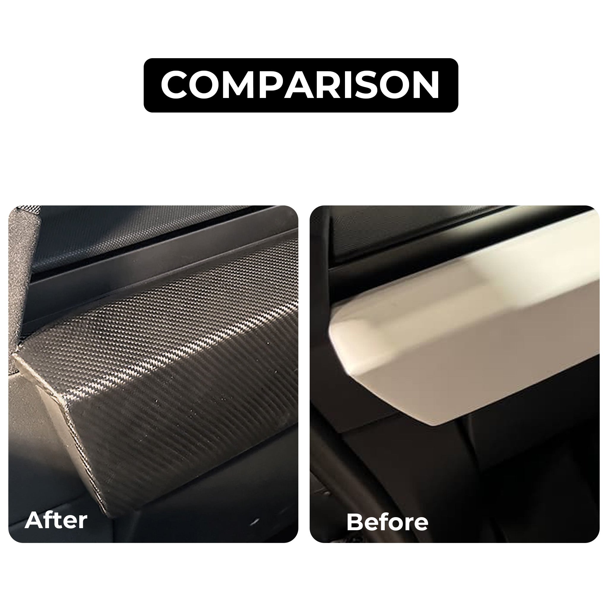 Premium Real Carbon Fiber Dashboard Cover for Tesla Cybertruck - 2x2 Twill Weave Luxury Upgrade with Dry & Wet Look Finish | Perfect Interior Accessory for Car Enthusiasts & Tesla Owners
