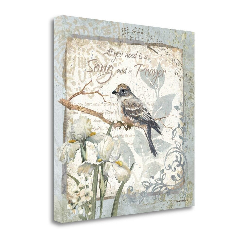 Anita Phillips 'A Song And A Prayer' Border Giclee Art Print on Gallery Wrap Canvas - Perfect for Home Decor, Office Wall Art & Gift Giving