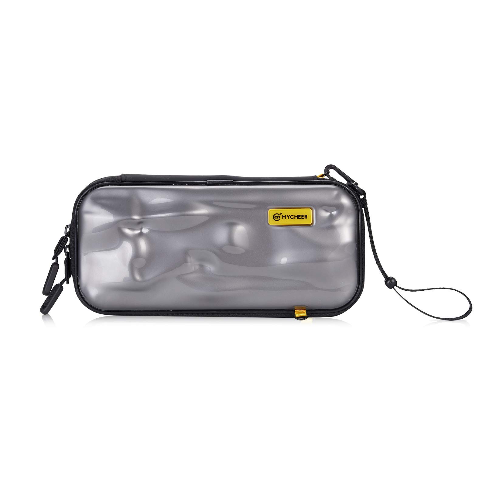 MYCHEER Clear Protective Case for Nintendo Switch & Switch Lite - Travel Carrying Bag with Unique Irregular Design for Game Console & Accessories Storage - Perfect for Gaming On-The-Go, Travel Protection & Home Organization