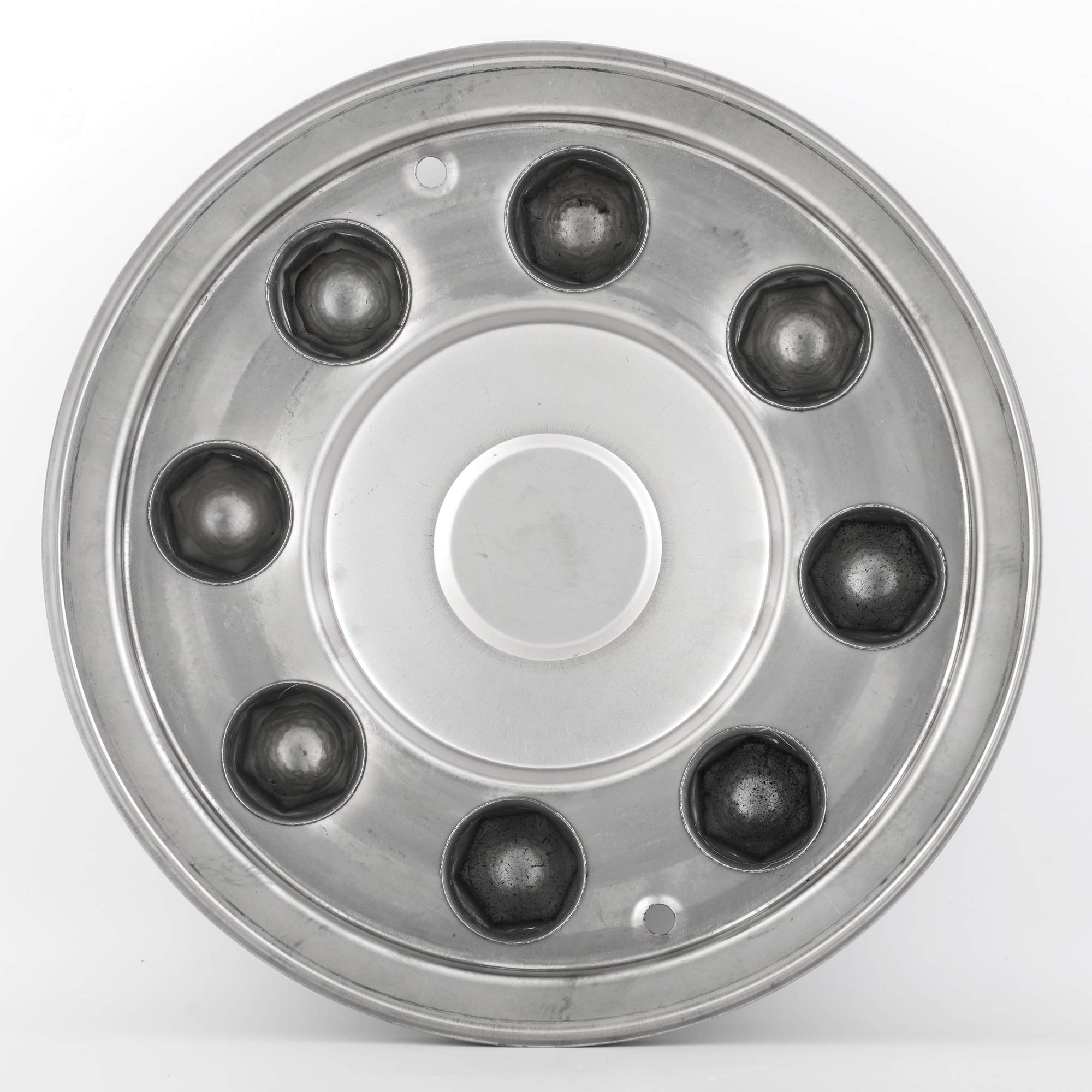 4pcs Polished Stainless Steel Wheel Simulators for 2003-2018 Dodge Ram 3500 Dually - 17