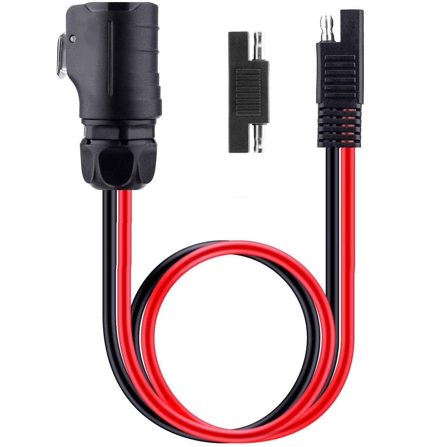 SolarEnz 2 Pin Industrial Circular to SAE Adapter - Waterproof Solar Panel Connector for RV, Camper & Forrest River RV - Compatible with LP-20 Suitcase Solar Panels & Solar Plug Outlet - Perfect for Off-Grid Camping, RV Travel & Solar Power Systems