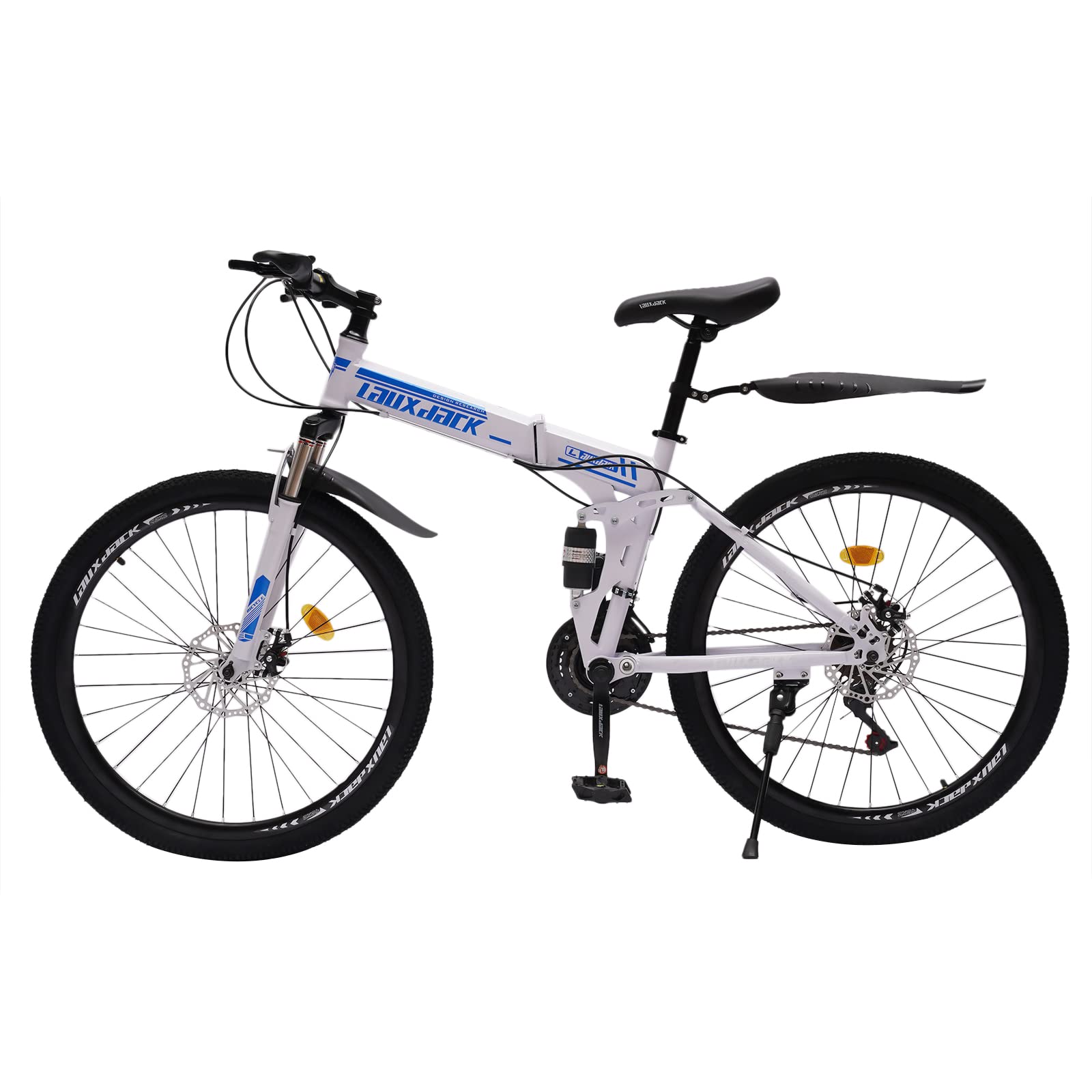 Foldable Bicycle for Adults - High Carbon Steel Folding Mountain Bike with Dual Disc Brake | Non-Slip Design for Men & Women | Perfect for Uneven Roads, Muddy Trails & Mountain Adventures | Commuting, Camping & Urban Exploration