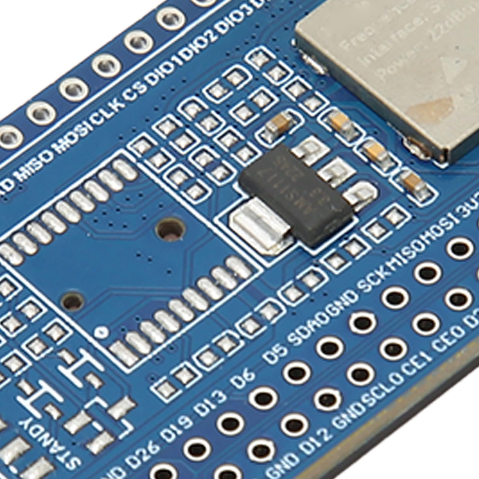 LoRa SX1262 RF Chip Module - Long Range 5KM Wireless Communication with Wake On Radio, Carrier Sensing, LBT Function & Signal Strength Indicator - Ideal for IoT, Smart Agriculture, and Remote Monitoring Systems