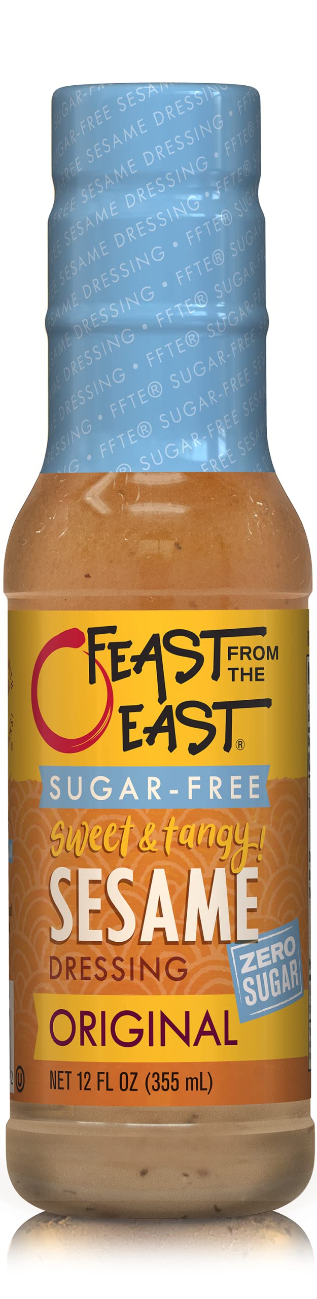 Keto Sugar-Free Sesame Dressing 12oz - Gluten Free Chinese Salad Dressing for Healthy Meals