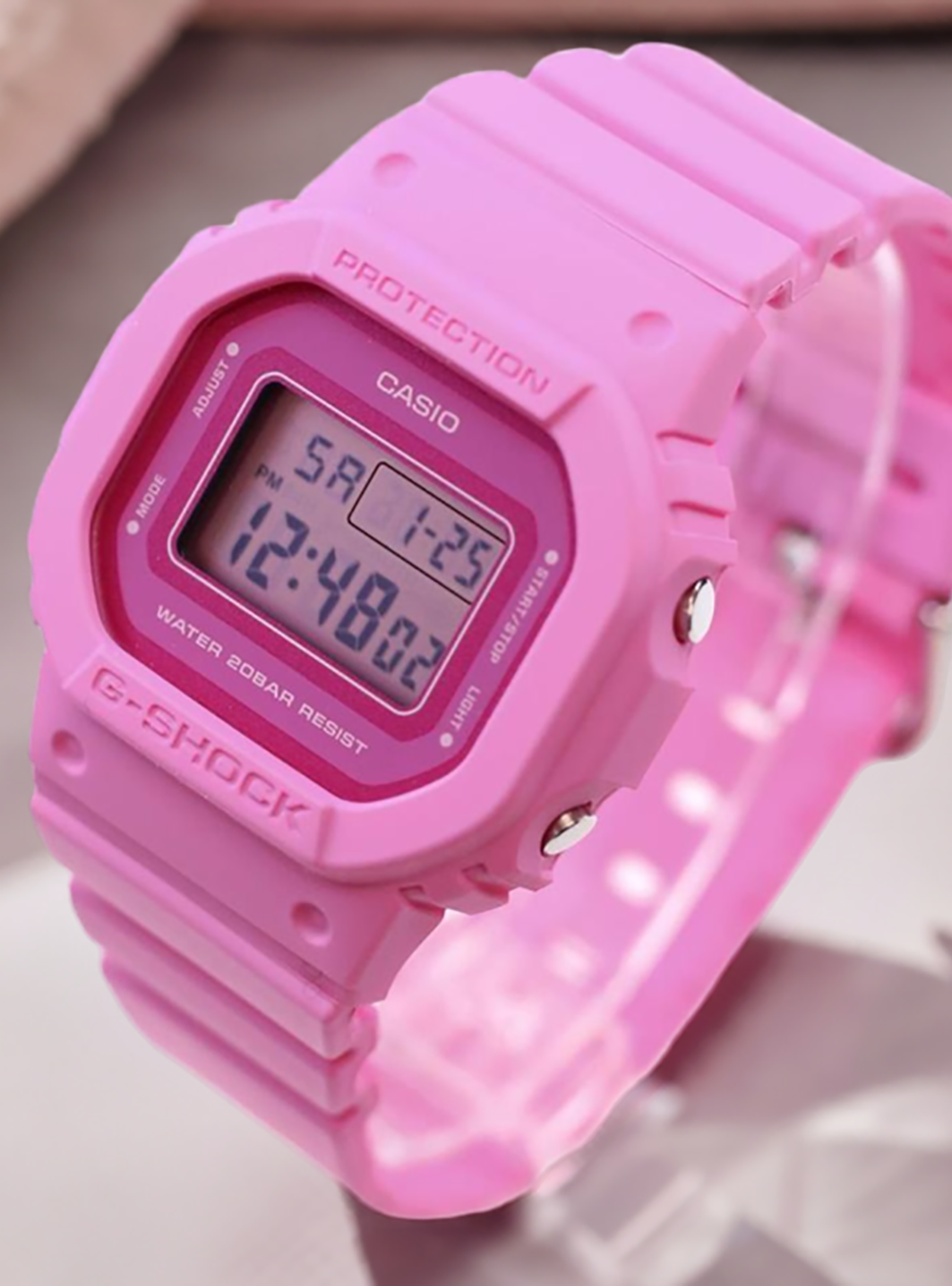 CASIO G-Shock GMD-S5610PP-4JF Digital Watch - Pink - Shock Resistant, Waterproof & Durable - Perfect for Outdoor Sports, Gym & Everyday Wear