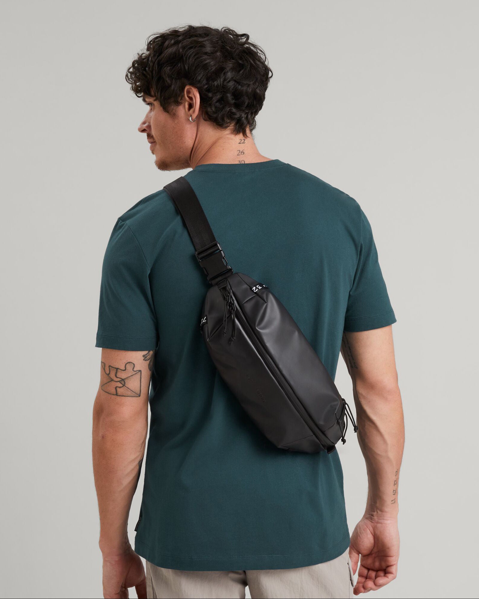 Amphi Cross Body Bag for Women - Stylish Black Stingray Leather Shoulder Purse - Perfect for Travel, Shopping & Everyday Use