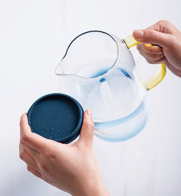 Premium Glacial Blue Glass Drinkware Set - Elegant & Durable Tumblers for Iced Tea, Cocktails & Smoothies - Perfect for Home, Parties & Outdoor Gatherings