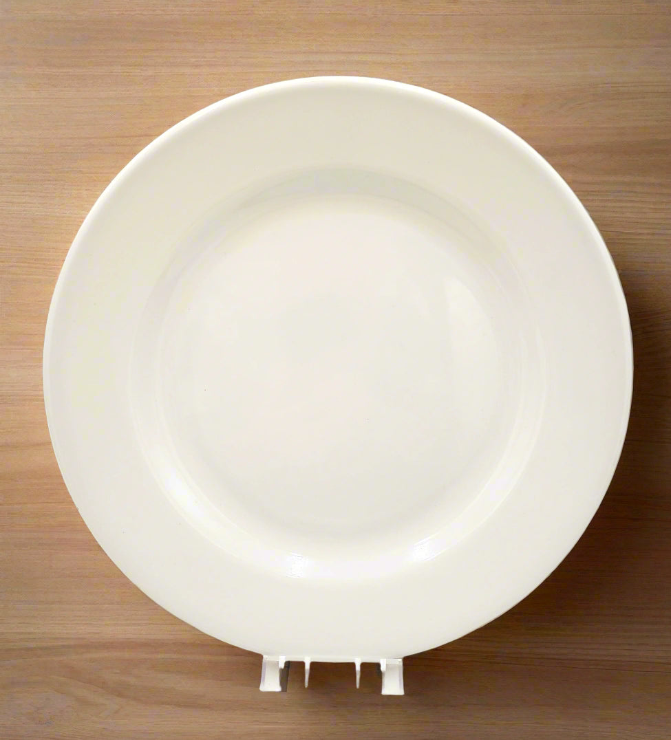 12-Pack White Melamine Plates - Durable & Lightweight Dinner Plates for Outdoor Picnics, Camping, and Everyday Use