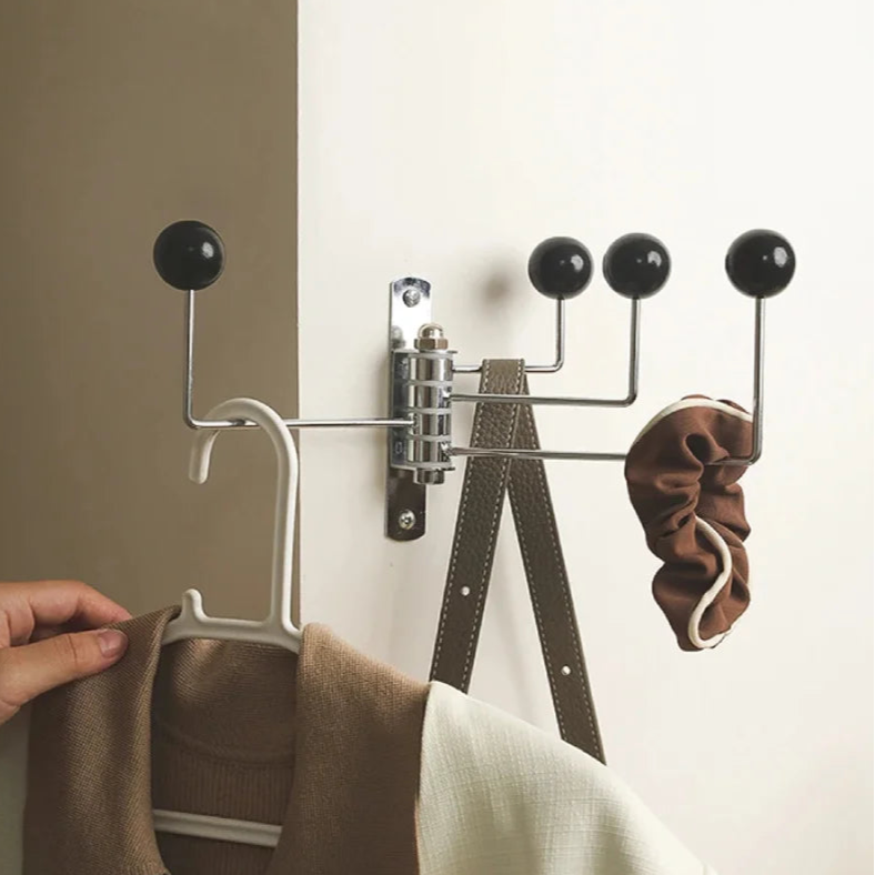 Everly Midcentury Modern Wall Hook Rack - Vintage Inspired Coat Hanger for Entryway, Bathroom & Bedroom Organization - Stylish Home Decor for Hanging Coats, Hats, Bags & Towels
