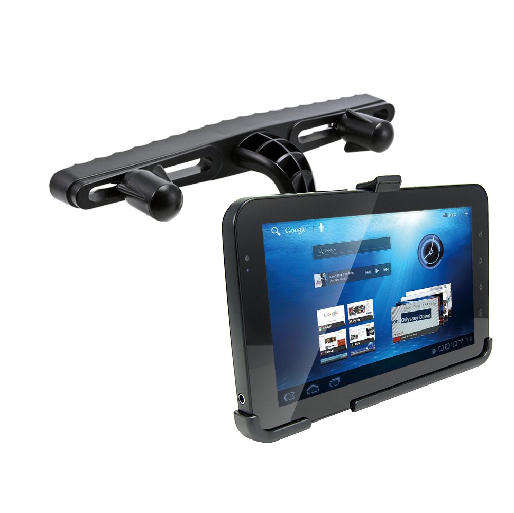 Arkon Car Headrest Mount Holder for Samsung Galaxy Tab 1st Gen - Secure Tablet Stand for Road Trips, Travel & Backseat Entertainment