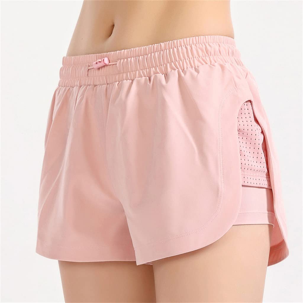 Women's 2-in-1 Yoga Shorts - Breathable Double Layer Running Shorts for Summer Workouts & Fitness Training | X-Large Size | Perfect for Yoga, Gym, Jogging & Outdoor Activities
