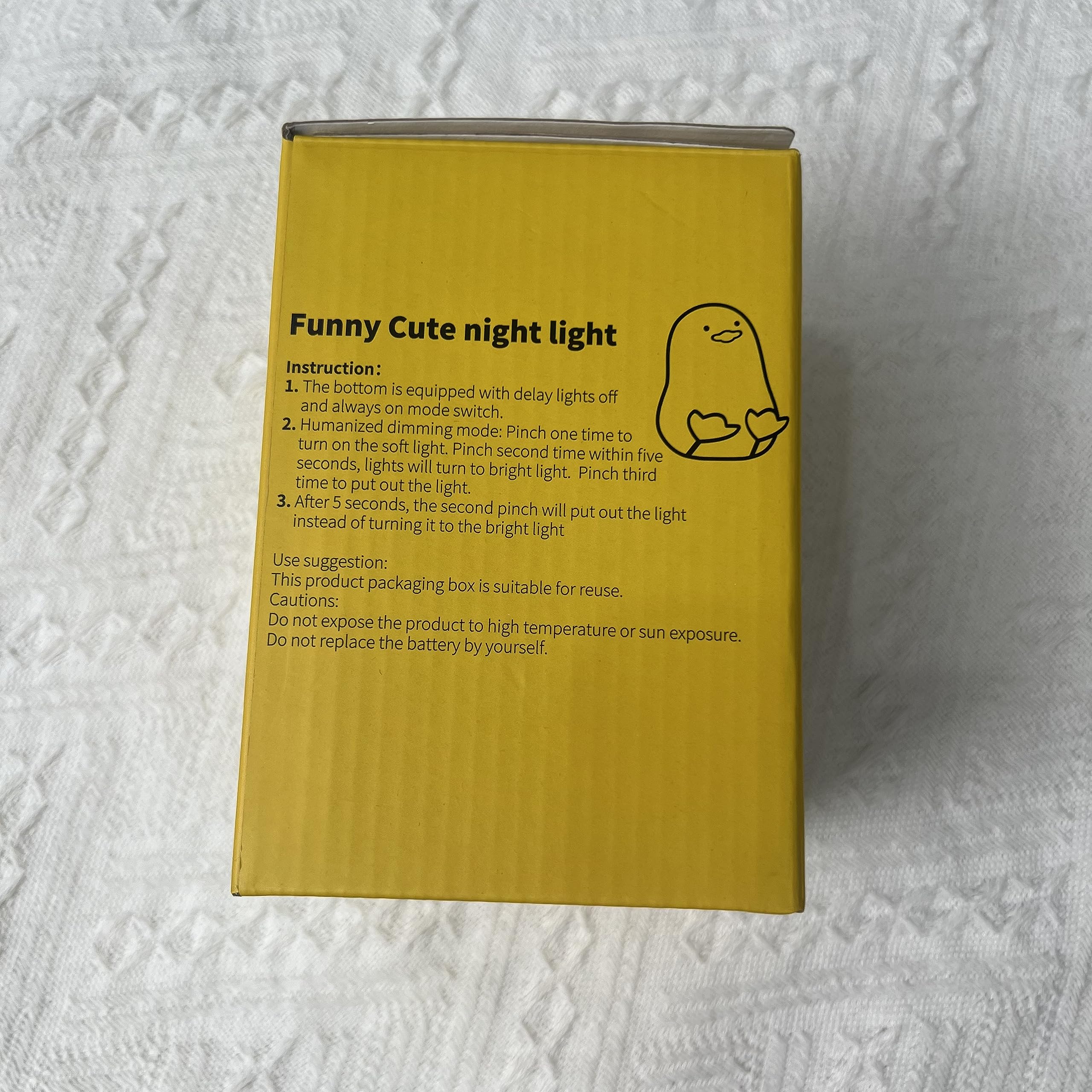 Attivolife Cute Duck Night Light for Kids - Touch Control Dimmable LED Silicone Lamp with Timer, USB Rechargeable Nursery Nightlight for Baby Toddler Women | Bedroom Decor, Feeding Light, Birthday Gift Idea