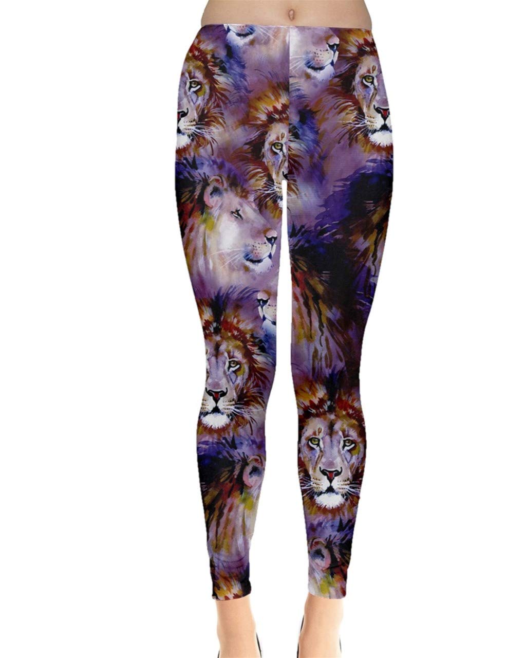 CowCow Women's Fashion Animal Print Leggings - Snake, Reptile & Crocodile Pattern Leather-Look Yoga Pants for Workout, Dance & Casual Wear