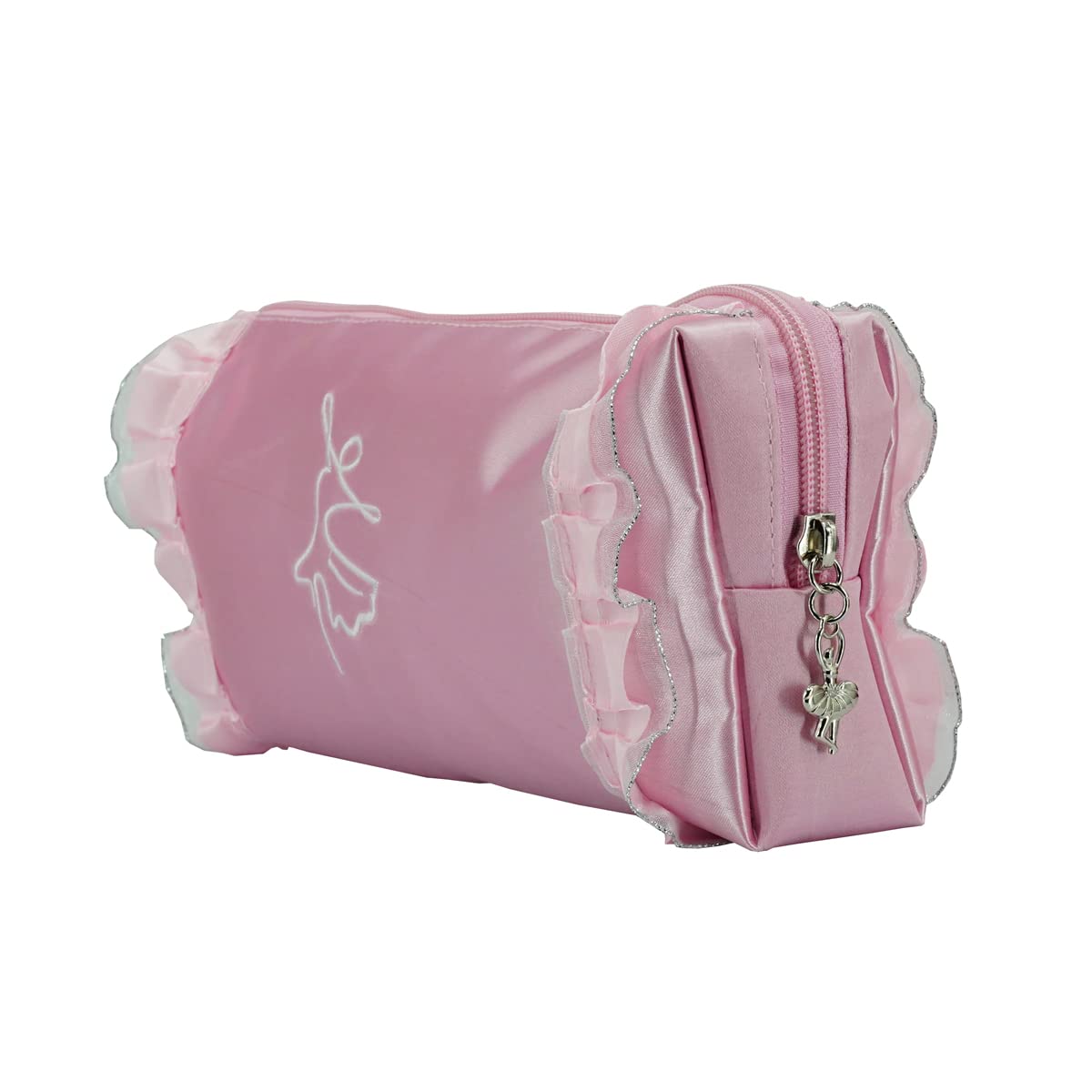 Pink Ballet Shoe Bag for Girls - Cute Dance Accessory Pouch for Pointe Shoes & Dance Essentials - Perfect for Ballet Class, Dance Practice & Dance Studio Storage
