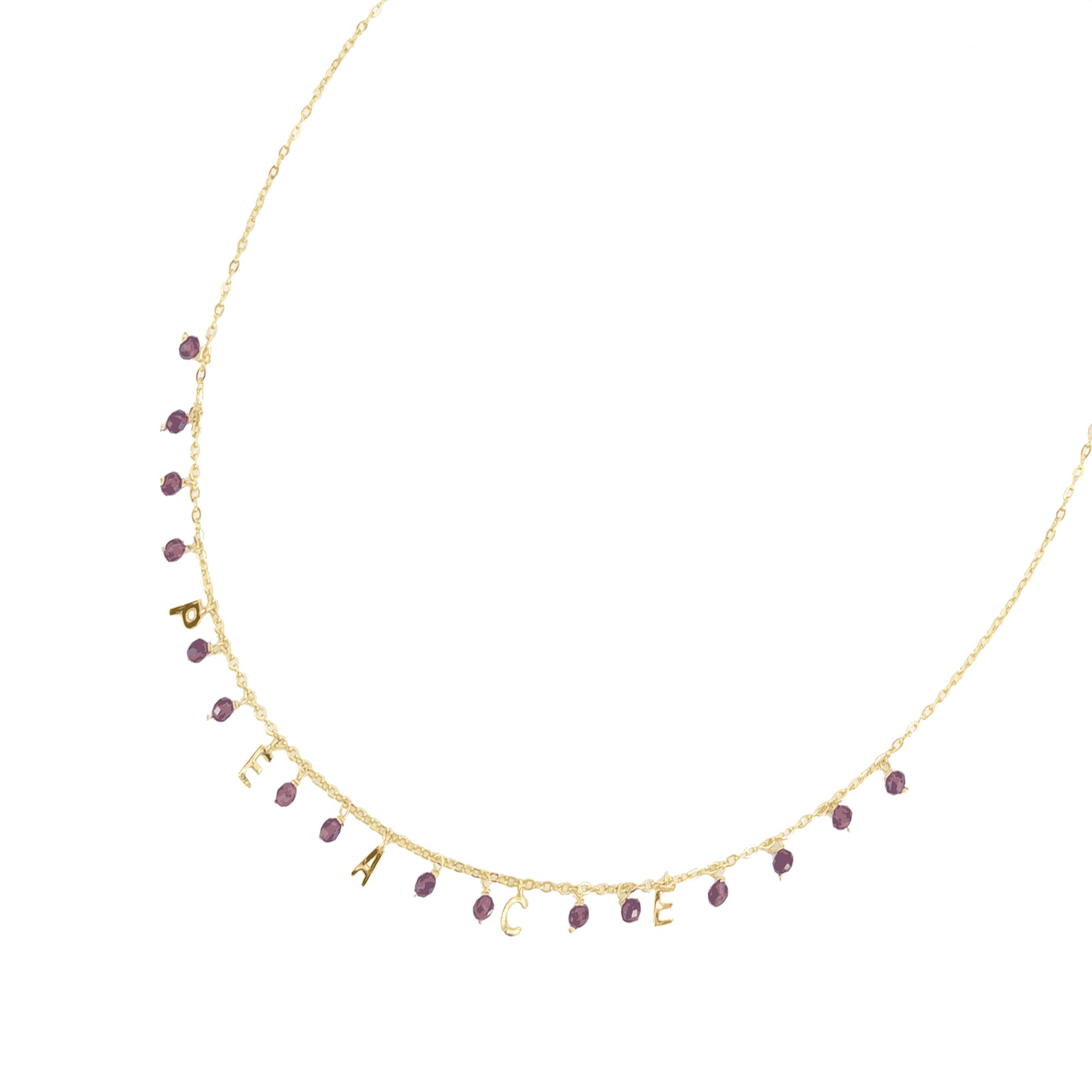 Personalized Gold Over Sterling Silver Necklace - 18