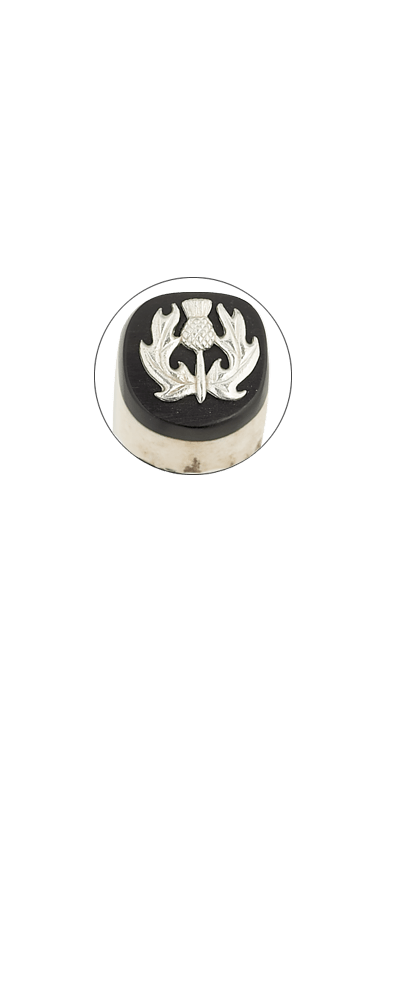 Staghorn Thistle Sgian Dubh SD90T - Traditional Scottish Knife with Antler Handle - Perfect for Highland Dress, Weddings & Celtic Events