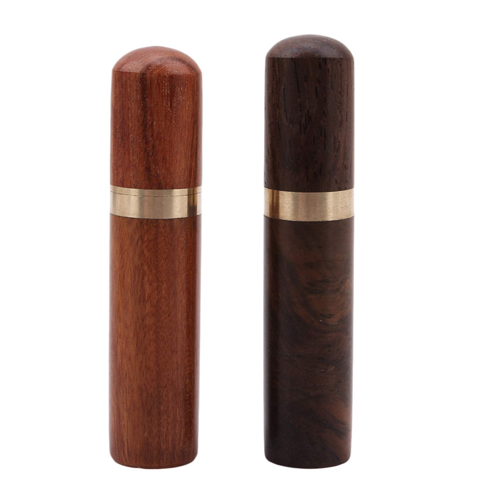 Portable Wooden Toothpick Holder & Mini Needles Storage Tube - Rosewood Travel Organizer for Toothpicks, Sewing Needles & Craft Supplies | Perfect for Travel, Camping & Home Use
