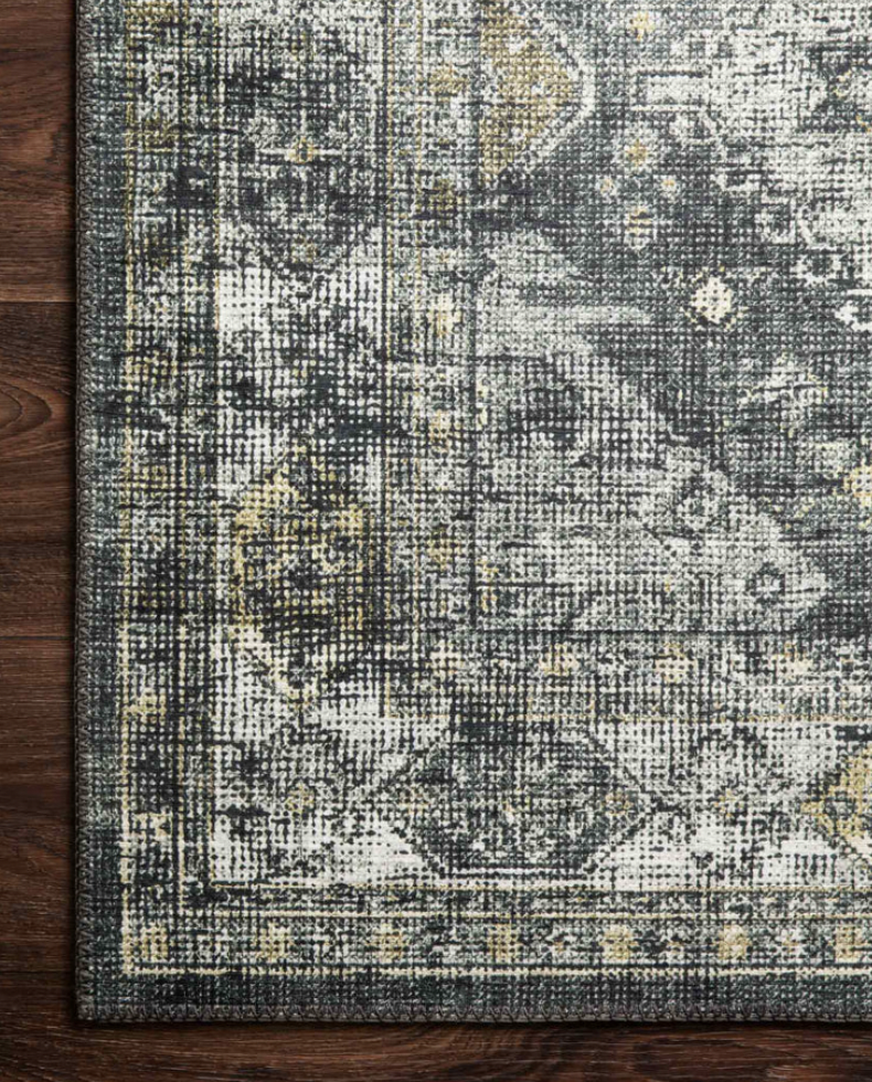 Premium Skye Graphite & Silver Area Rug - Soft Modern Abstract Design for Living Room, Bedroom, or Office Decor