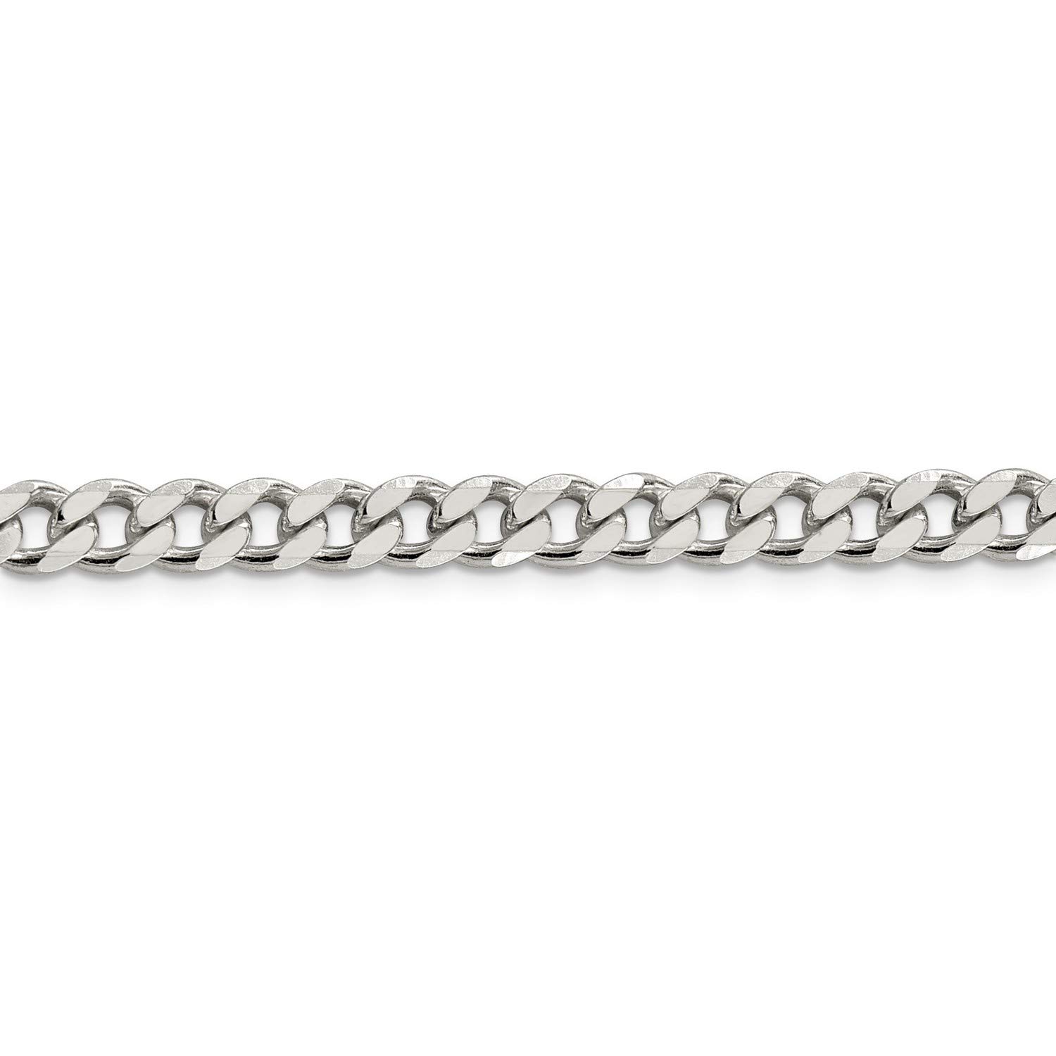 .925 Sterling Silver Large Curb Chain Necklace, Bracelet & Anklet Set - Durable Fashion Jewelry for Women & Men - Perfect for Everyday Wear, Gifts & Special Occasions