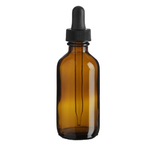 240 Pack 2 Oz (60 ml) Amber Boston Round Glass Bottles with Dropper - Essential Oil, CBD, Tincture Storage for DIY, Aromatherapy & Home Use