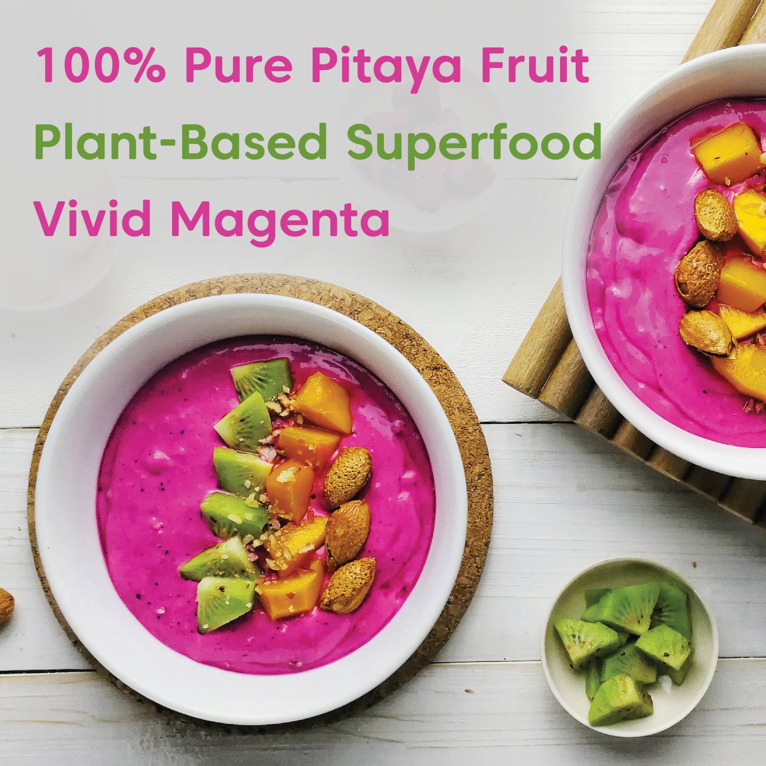 Organic Freeze Dried Dragon Fruit Powder (Pitahaya) - 5lb Bulk Pack - Natural Superfood for Smoothies, Baking & Healthy Snacks - Vegan, Gluten-Free, Non-GMO - Perfect for Smoothie Bowls, Yogurt Toppings & Energy Bars