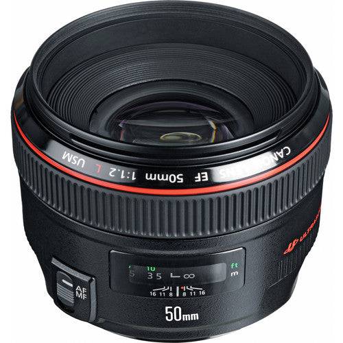 Canon EF 50mm f/1.2L USM Lens for DSLR Cameras - Professional Portrait & Low Light Photography - USA Version