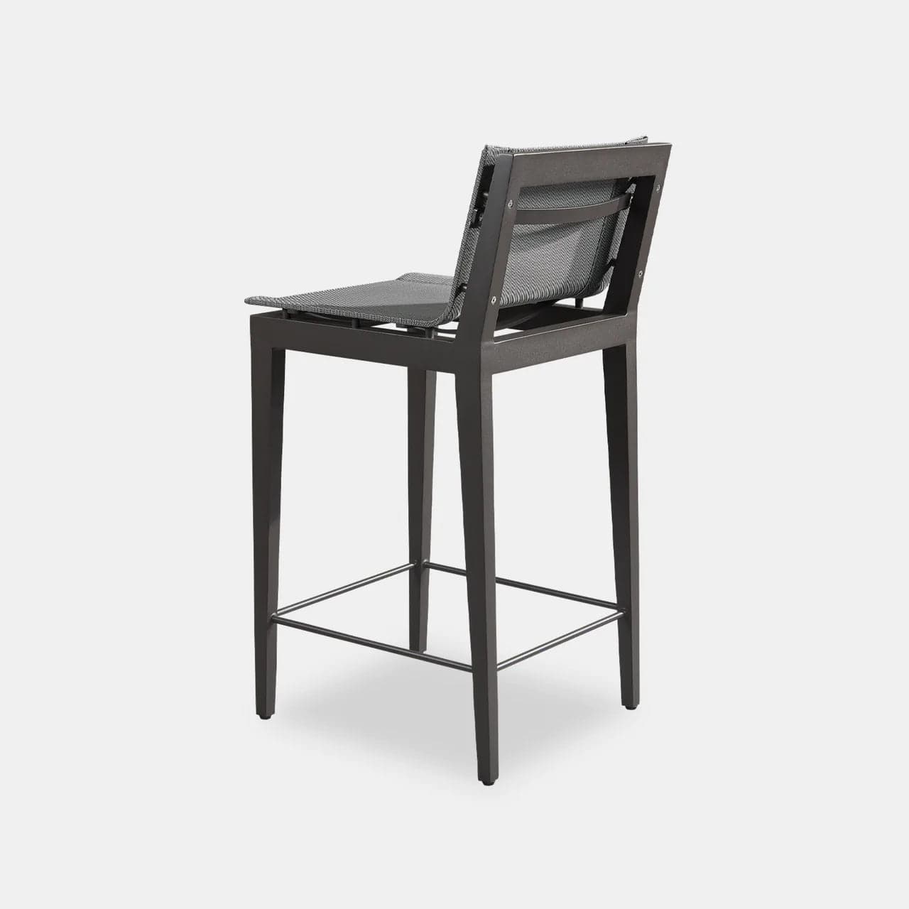 Byron Aluminum Outdoor Bar Stool - Rust-Resistant & Weatherproof Patio Bar Height Stool for Backyard, Poolside & Deck Use