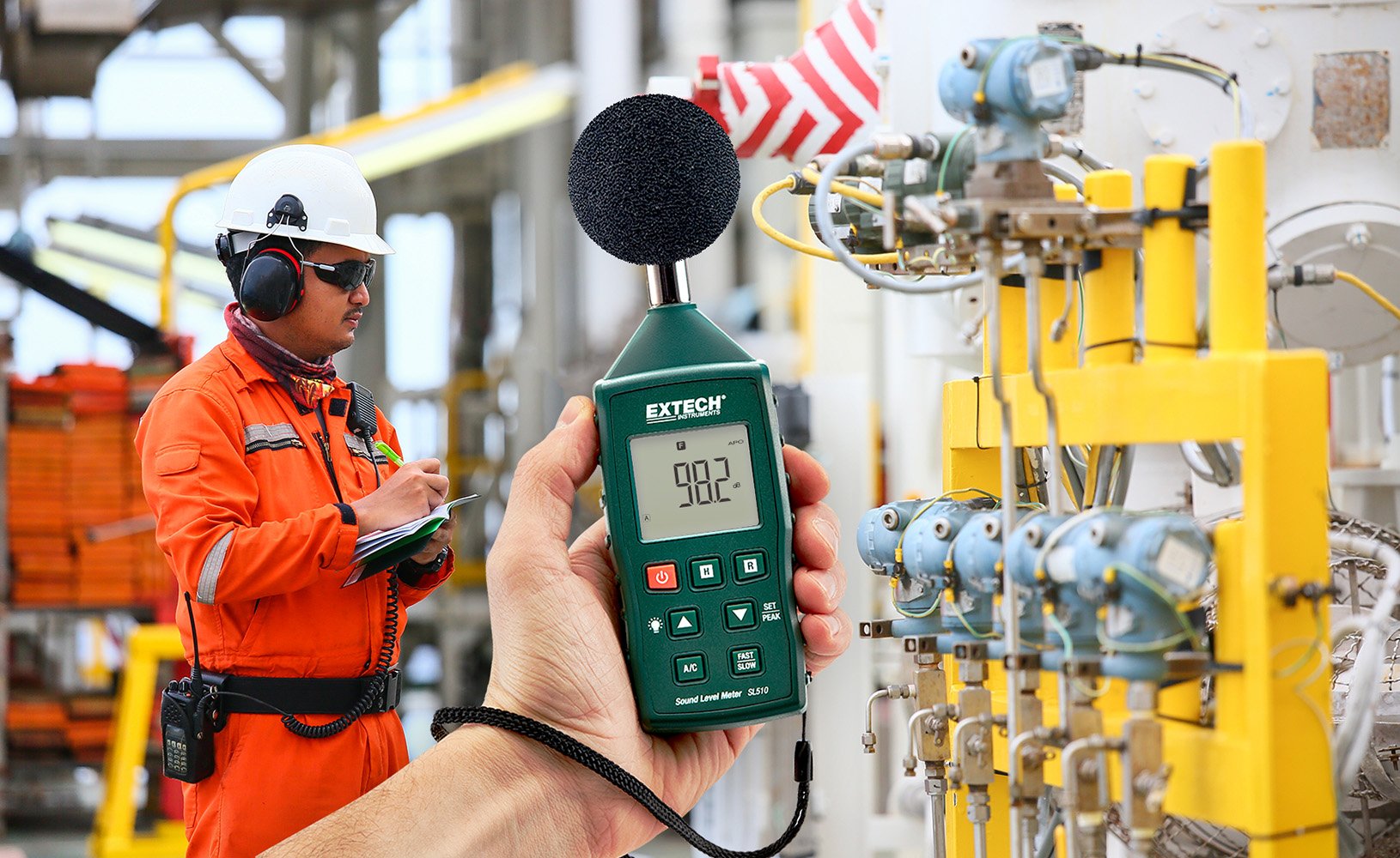 Extech SL510 Digital Sound Level Meter - Professional Noise Measurement Device for Home, Office & Industrial Use