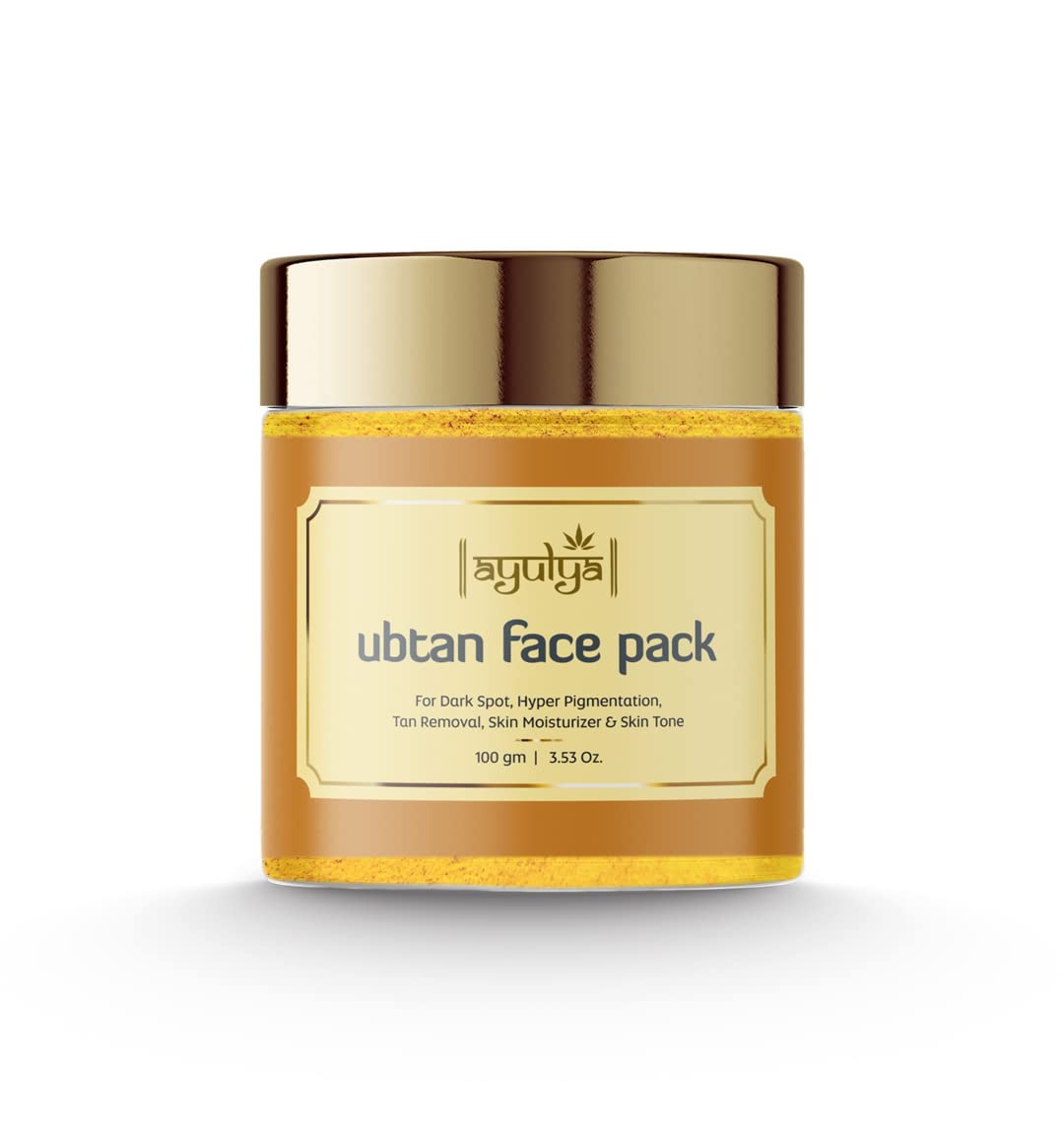 Ayulya Ubtan Ayurvedic Face Pack for Tan Removal & Glowing Skin - Detan Treatment for Hyperpigmentation, Dark Spots & Radiant Complexion | 100gm | Natural Skincare for Daily Use & Bridal Preparation