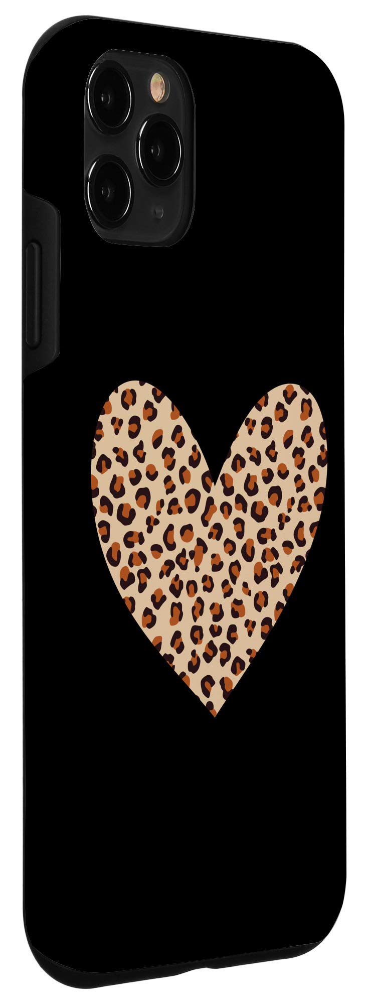 iPhone 11 Pro Case - Leopard Print Heart Design | Cheetah Pattern Phone Cover for Valentine's Day | Perfect Gift for Couples & Lovers | Durable Protection for Everyday Use