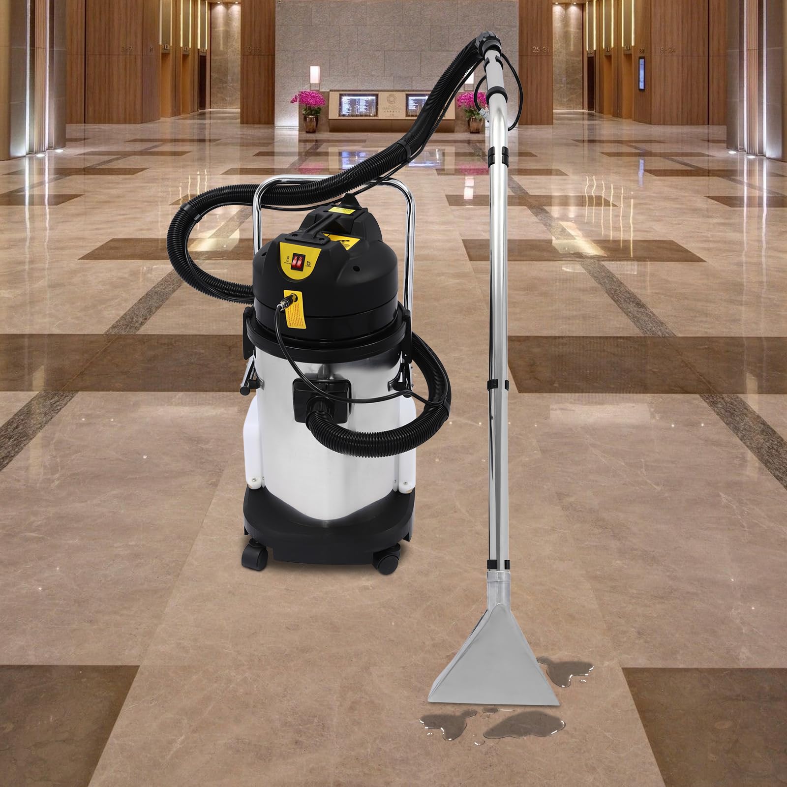 30L Commercial Carpet Cleaning Machine - Powerful Portable Handheld Upholstery Cleaner with Strong Suction & Multi-Tools | Perfect for Pet Stains Removal, Sofa, Rug, Mattress, Car Seat & Curtain Cleaning | Ideal for Home, Office & Auto Detailing