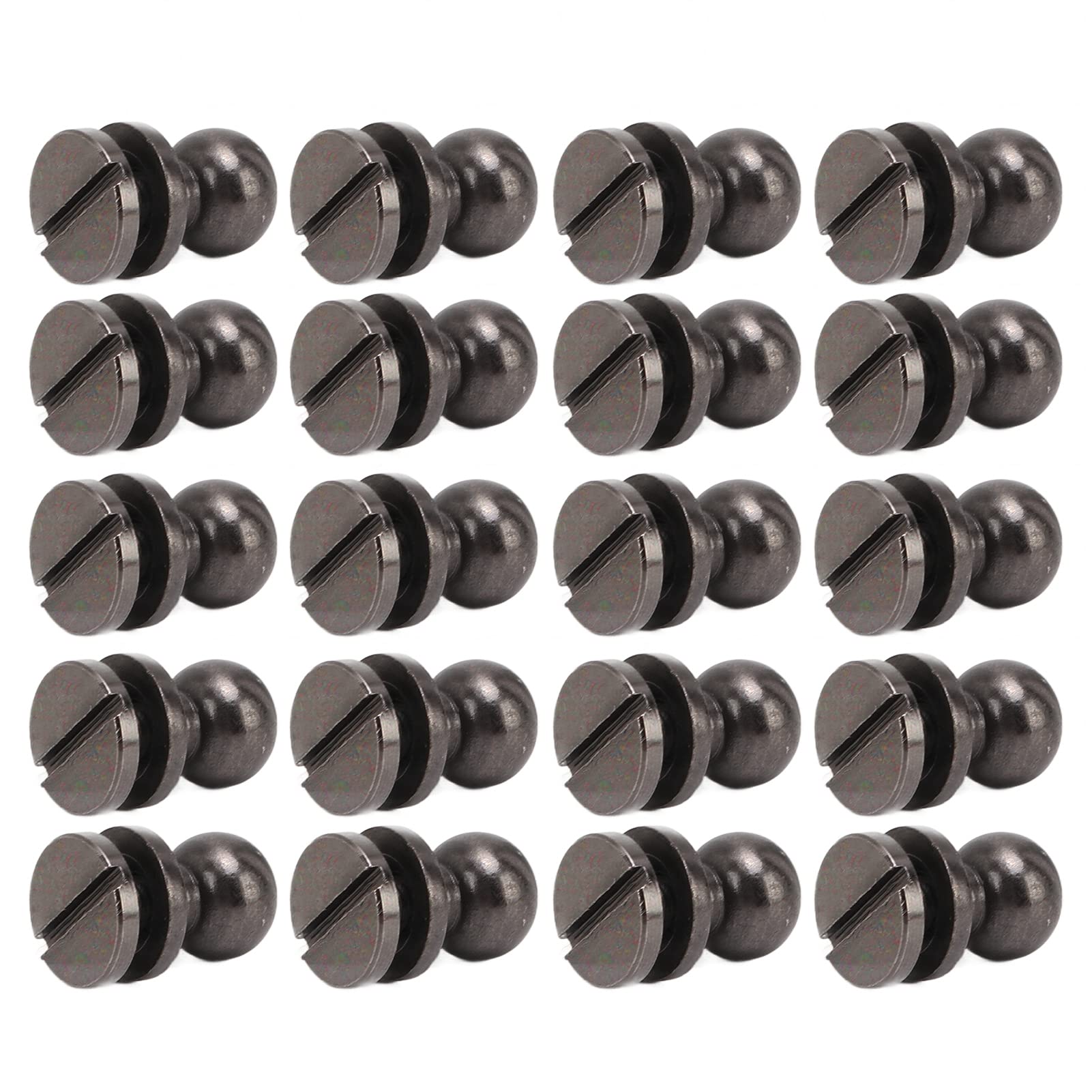 Brass Rivets for Leather Crafting - 8X7mm Round Head Screws, Rust-Resistant DIY Accessories for Handbags, Shoes & Luggage Hardware Replacement | Perfect for Leatherworking, Bag Repair & Shoe Making Projects