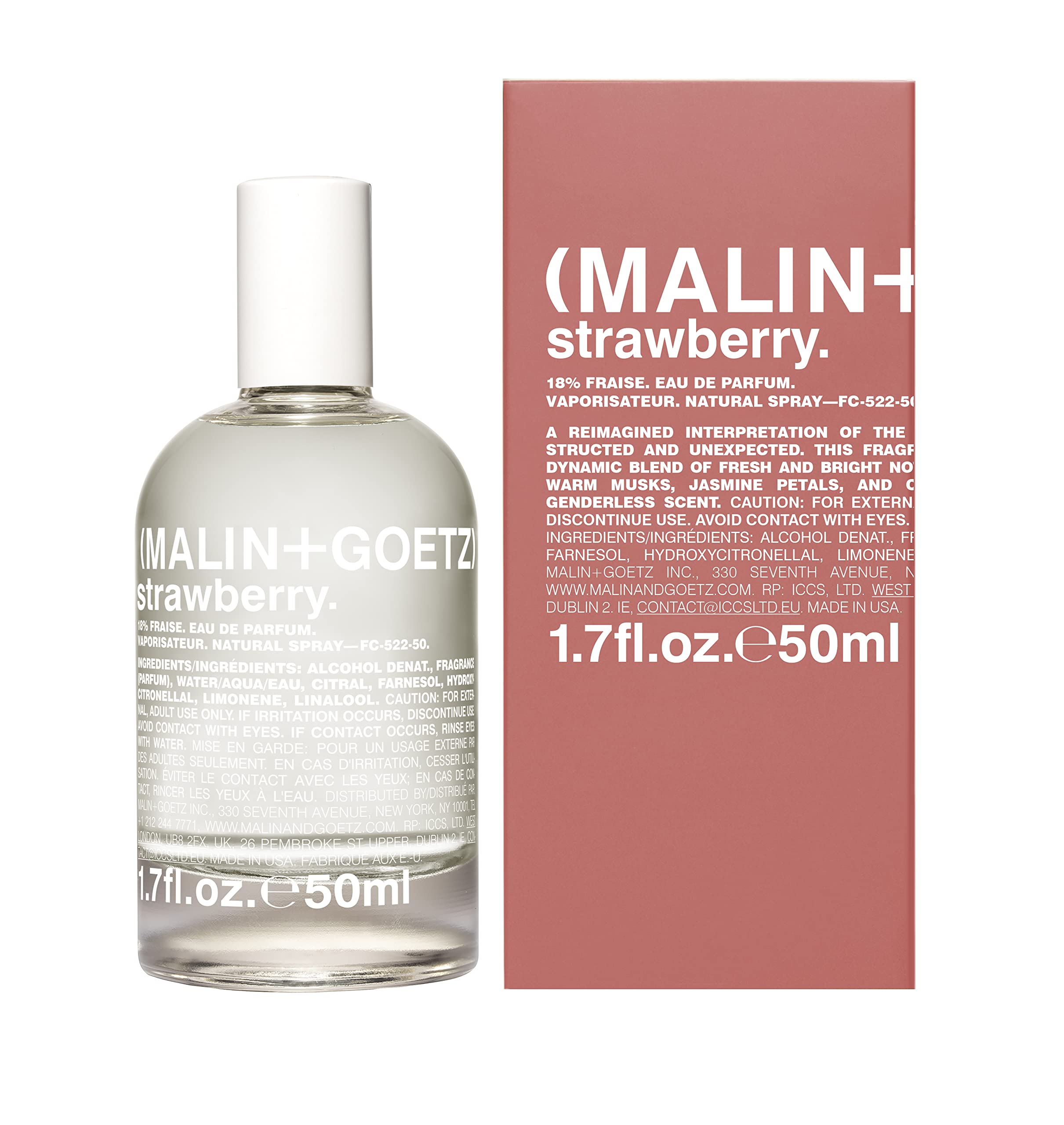Malin + Goetz Eau de Parfum for Men & Women - Garden Berry Fragrance with Fresh & Comforting Scent | Vegan, Cruelty-Free Perfume | Perfect for Daily Wear, Date Nights & Special Occasions