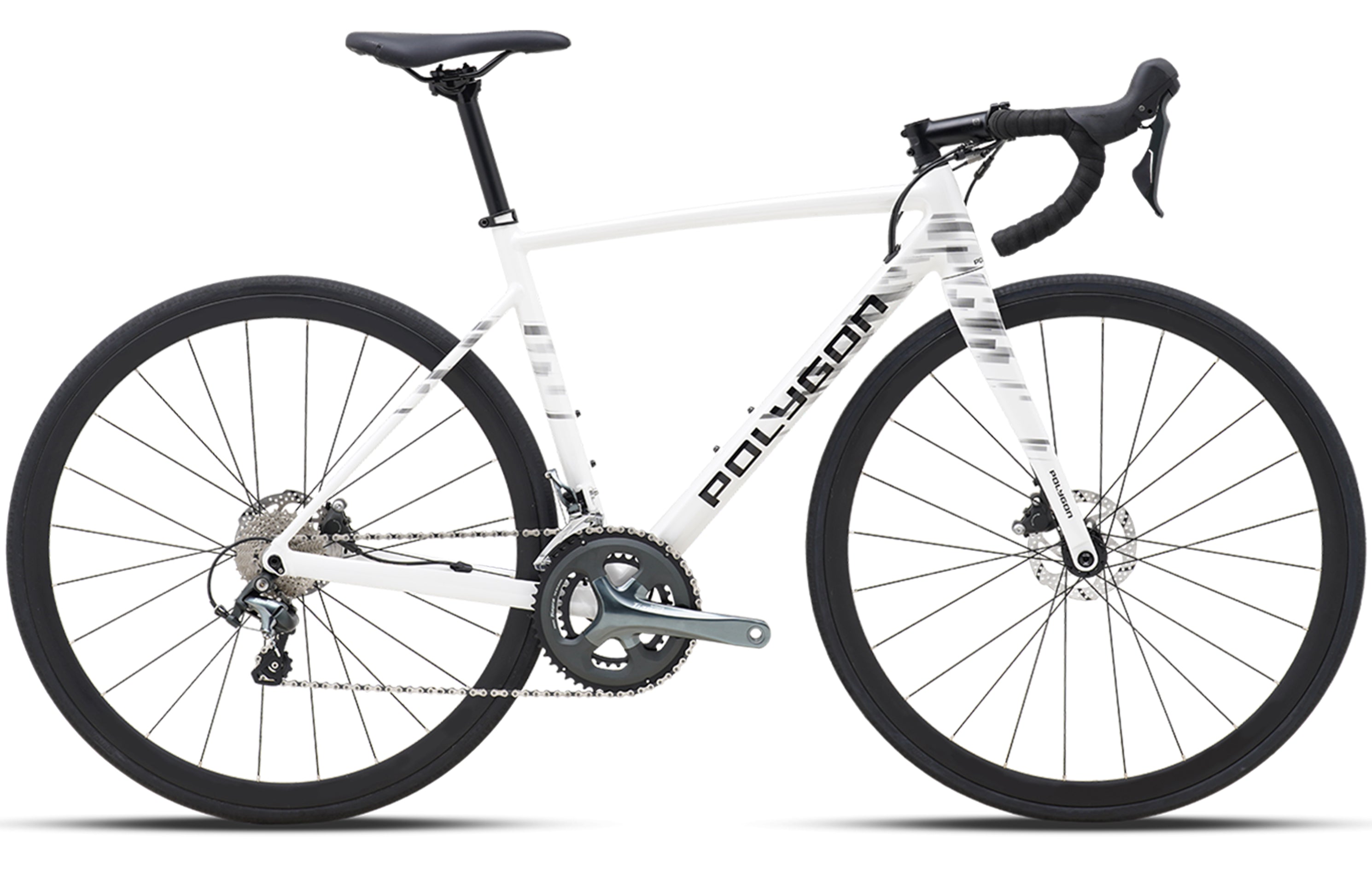 Polygon Strattos S4 Disc Tiagra Alloy Road Bike - Lightweight Aluminum Frame, Disc Brakes for Reliable Stopping - Perfect for Commuting, Fitness Training & Weekend Road Cycling Adventures