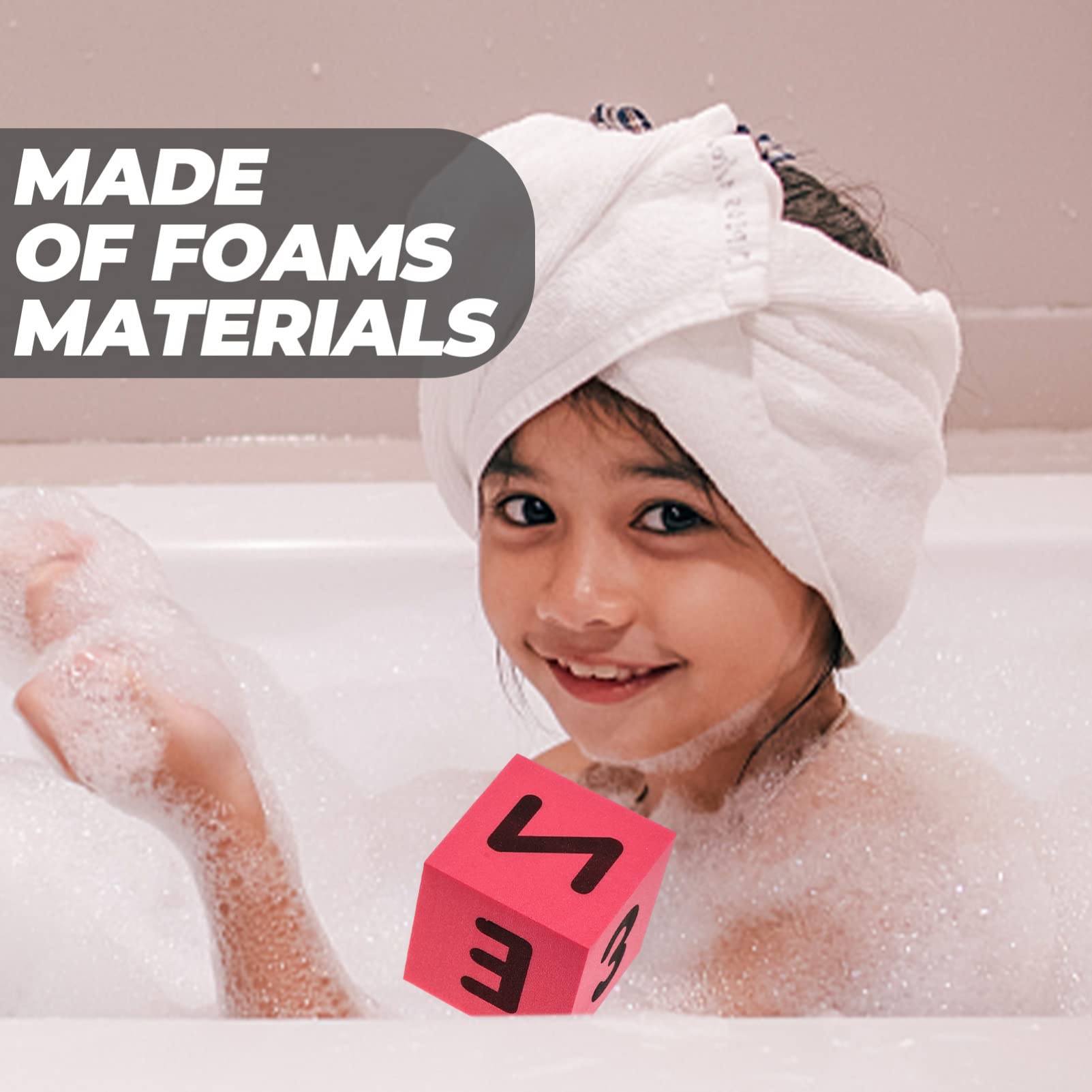 VICASKY 120 Pcs Kids Bath Toys - Foam Building Blocks with ABC Letters, Fun Pool & Shower Toys for Toddlers, Safe Floating Educational Play for Bathtime, Swimming & Learning Alphabet