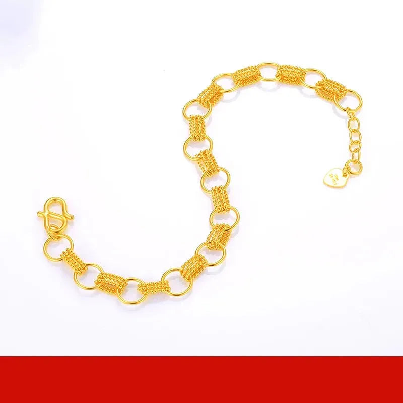 24K Pure Gold Bracelet - 999 Solid Real Gold Bangle with Elegant Butterfly Design | Trendy & Classic Jewelry for Women | Perfect for Gifts, Weddings & Special Occasions