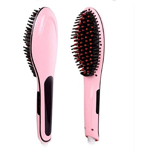SKYUNION™ 3-in-1 Electric Hair Straightening Brush with Ceramic Plates, LCD Screen & Temperature Control - Multicolor Styling Tool for Smooth, Frizz-Free Hair | Perfect for Home Use, Travel & Salon-Quality Styling