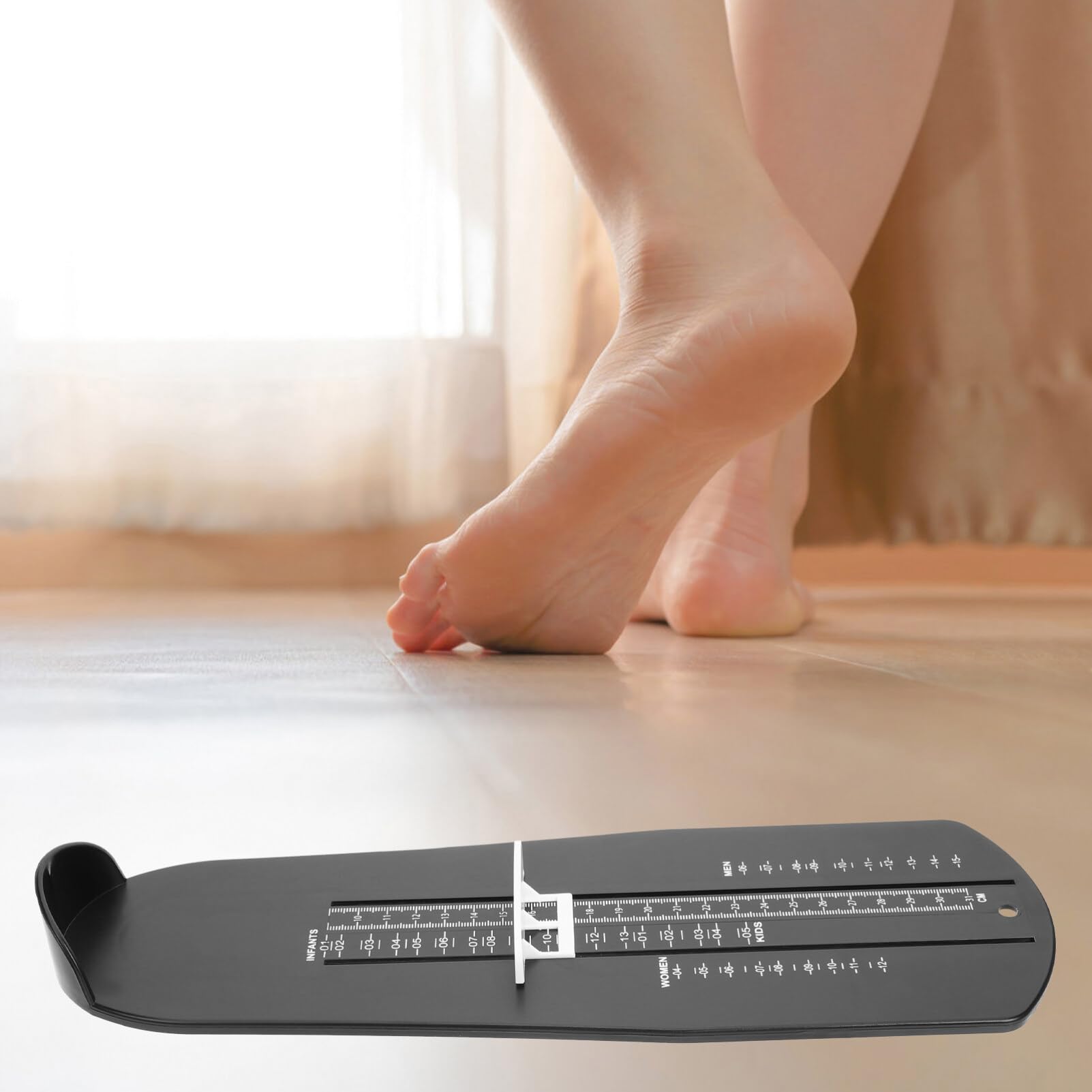 DOITOOL 2-Pack Shoe Size Measuring Tool for Adults & Kids - Foot Measurement Ruler with US Standard Sizes - Perfect for Online Shoe Shopping, Fitting Rooms & Home Use