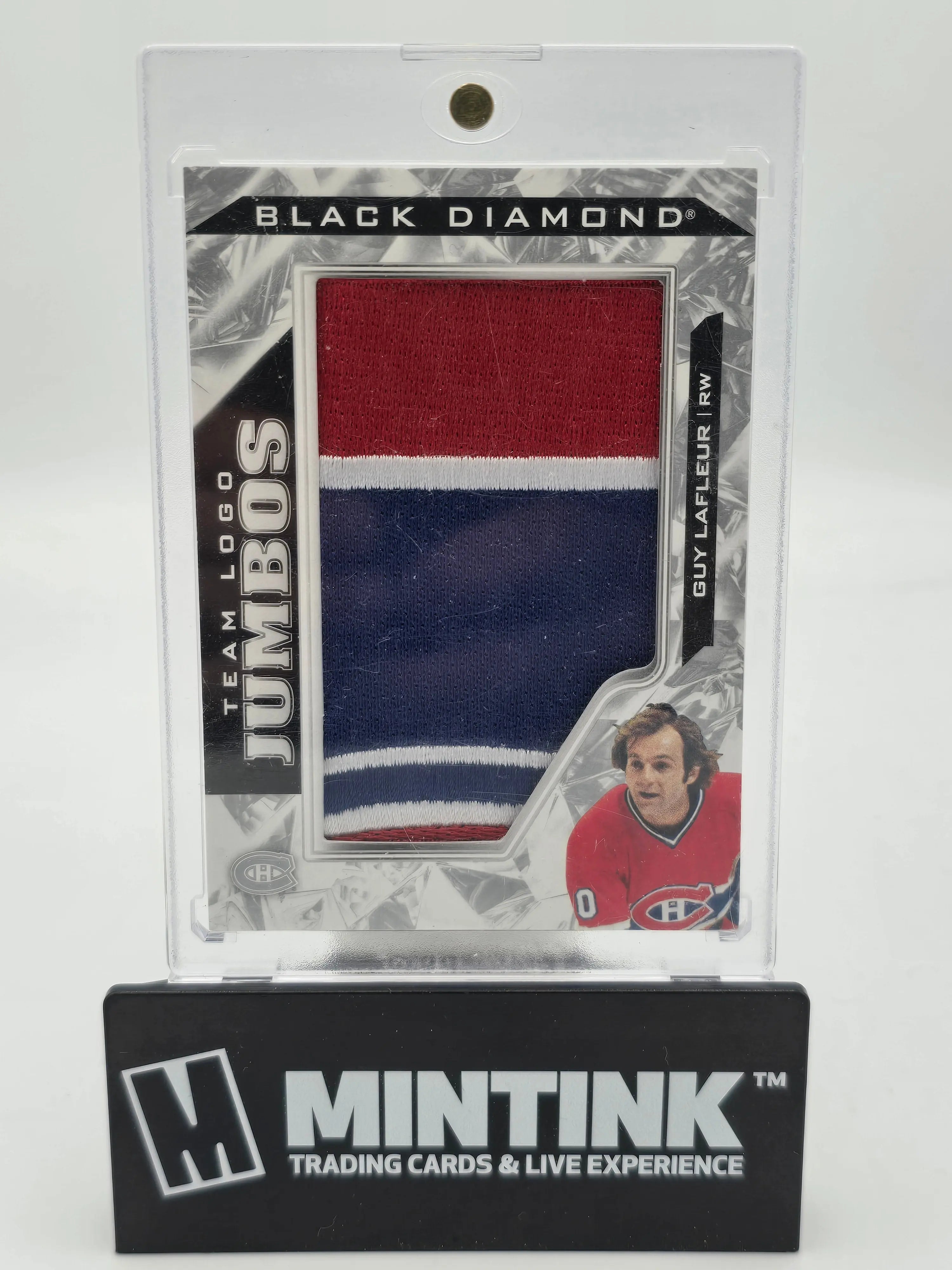 2024-25 Upper Deck Black Diamond Hockey Guy LaFleur Team Logo Jumbo Cards - Collectible Sports Memorabilia for NHL Fans & Card Collectors