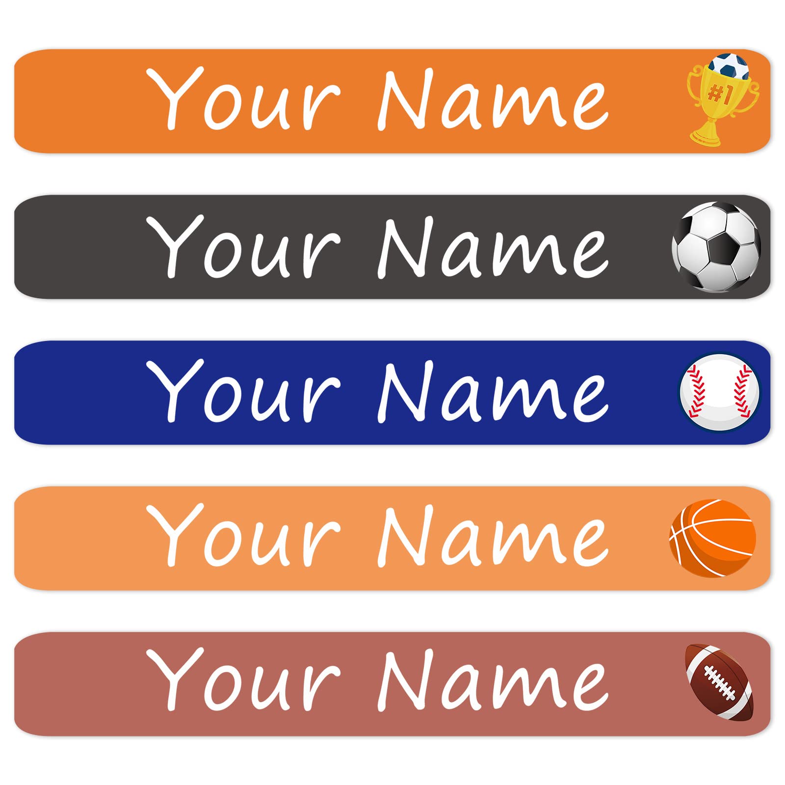 Custom Name Stickers for Kids - 100PCS Waterproof Labels for School, Daycare & Stationery
