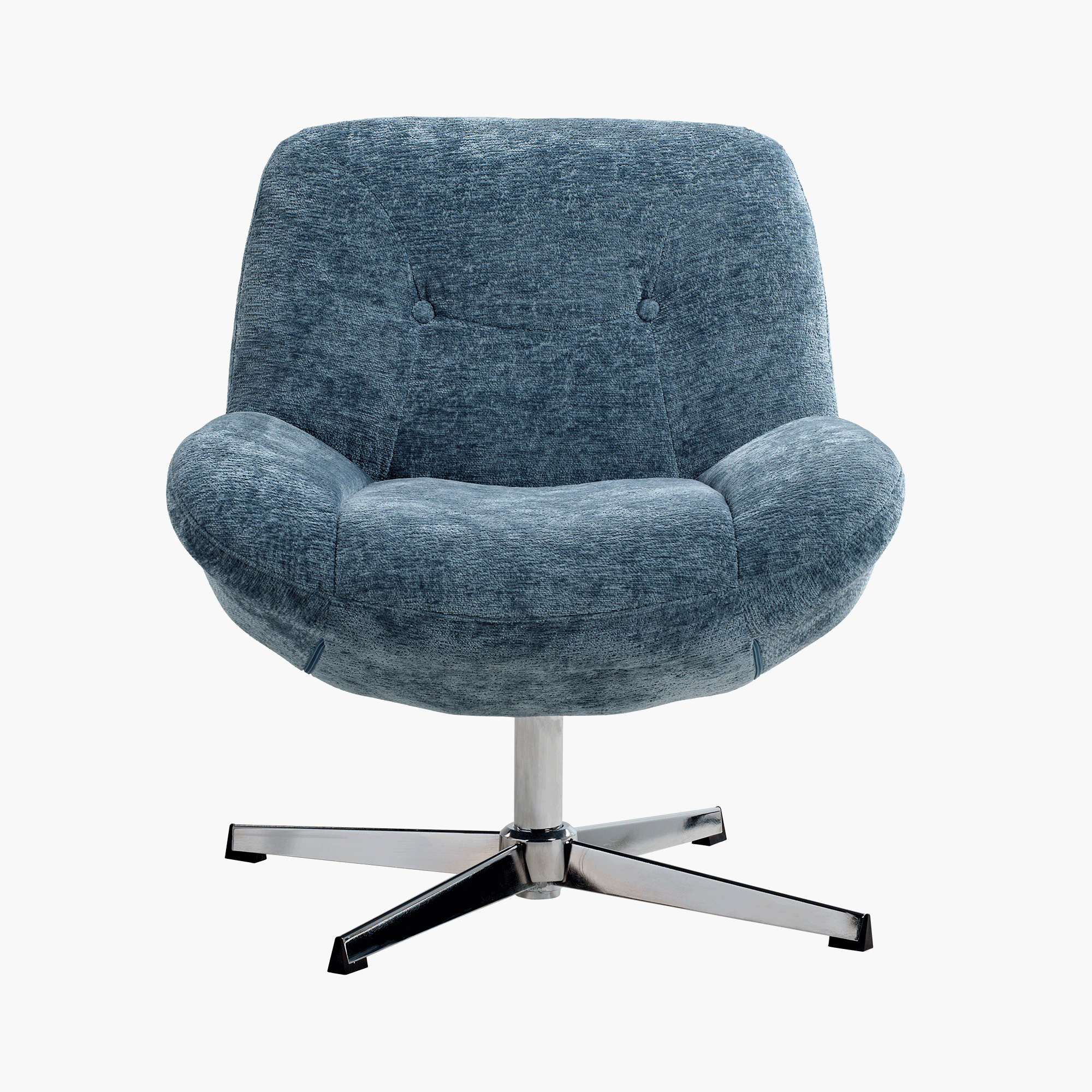Henry Chenille Swivel Lounge Chair - Modern Velvet Accent Chair with 360° Rotation for Living Room, Bedroom, or Office - Perfect for Relaxing, Reading, and Entertaining Guests