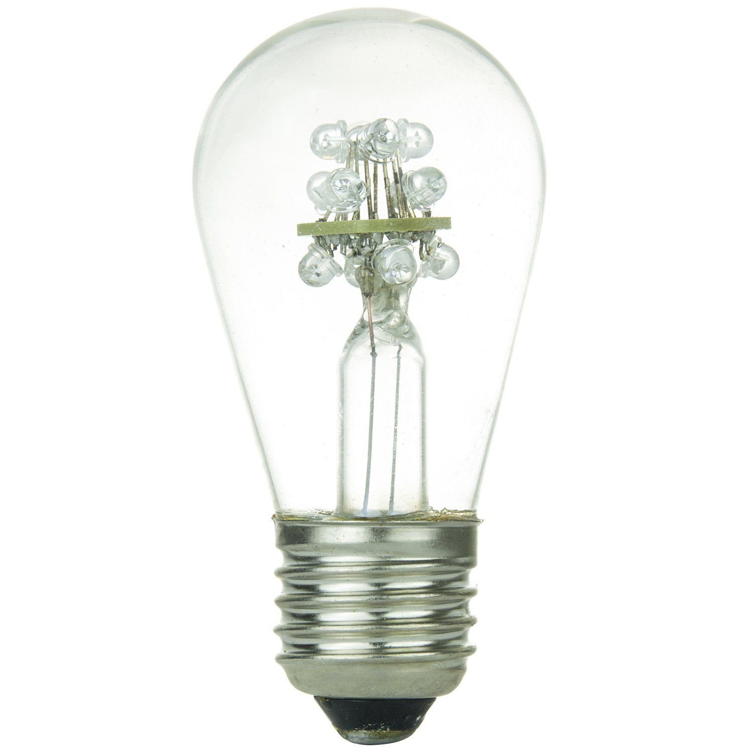 Sunlite 80315-SU Green LED S14 Bulb - 120V 0.8W Medium Base Replacement Lamp for Decorative Lighting, Holiday Displays & Accent Lighting