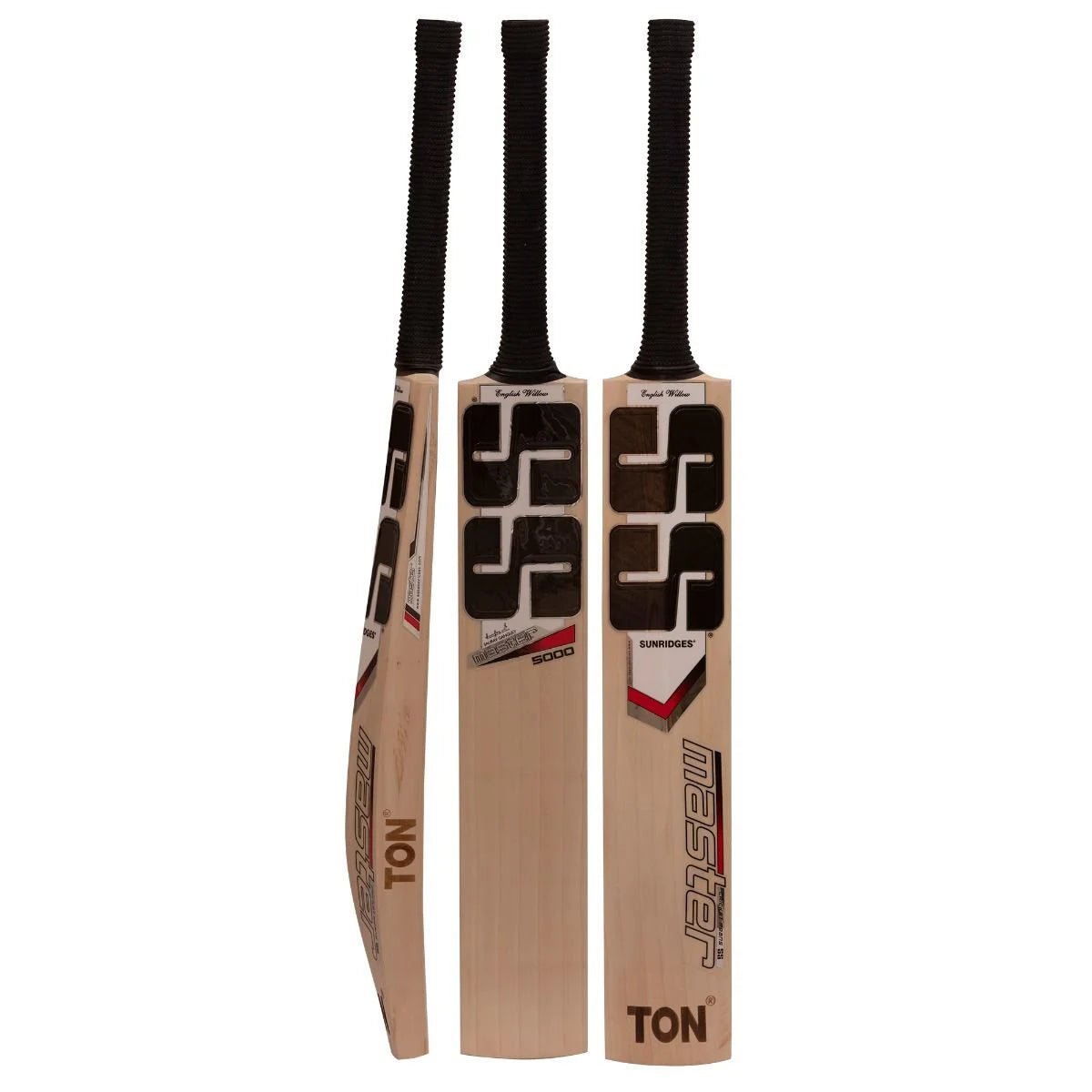 Premium SS Master 5000 English Willow Cricket Bat - Professional Grade Long Handle for Power Hitting - Perfect for Tournaments, Practice & Competitive Matches