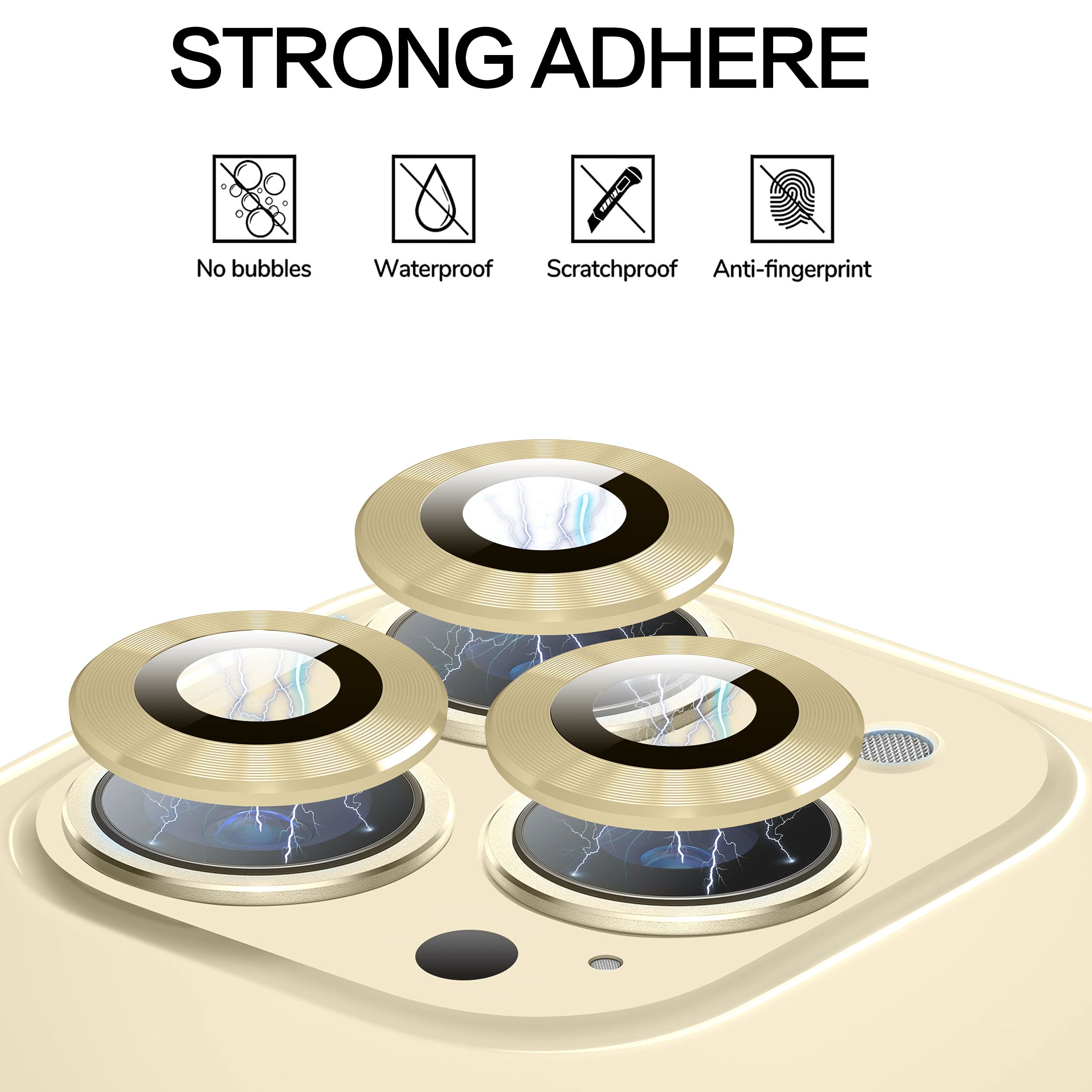 Premium Tempered Glass Camera Lens Protector for iPhone 13 Pro (6.1