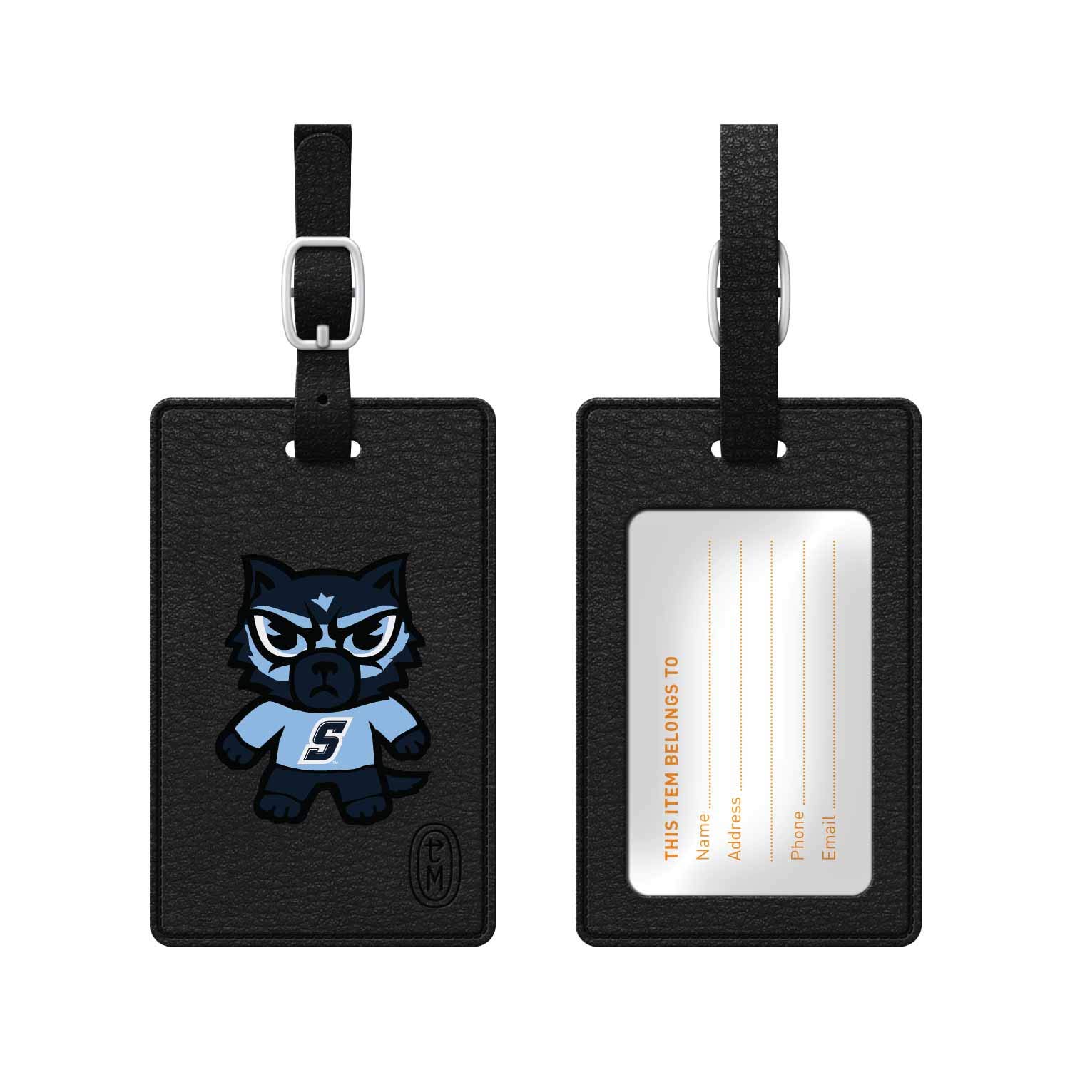 OTM Essentials Sonoma State University Faux Leather Luggage Tag - Durable Travel ID Tag for College Students, Alumni & Travelers | Perfect for Suitcases, Backpacks & Carry-On Bags