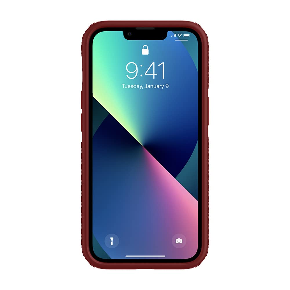 Incipio Protective Grip Case for iPhone 13 - Shockproof & Anti-Slip Cover (Red) - Perfect for Outdoor Activities, Sports & Daily Use