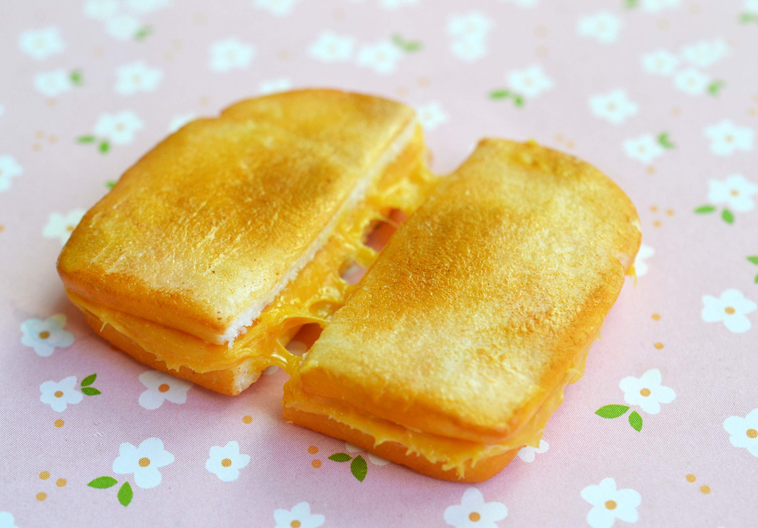 Realistic Grilled Cheese Sandwich Polymer Clay Fridge Magnet - Fun Kitchen Decor & Unique Gift for Food Lovers