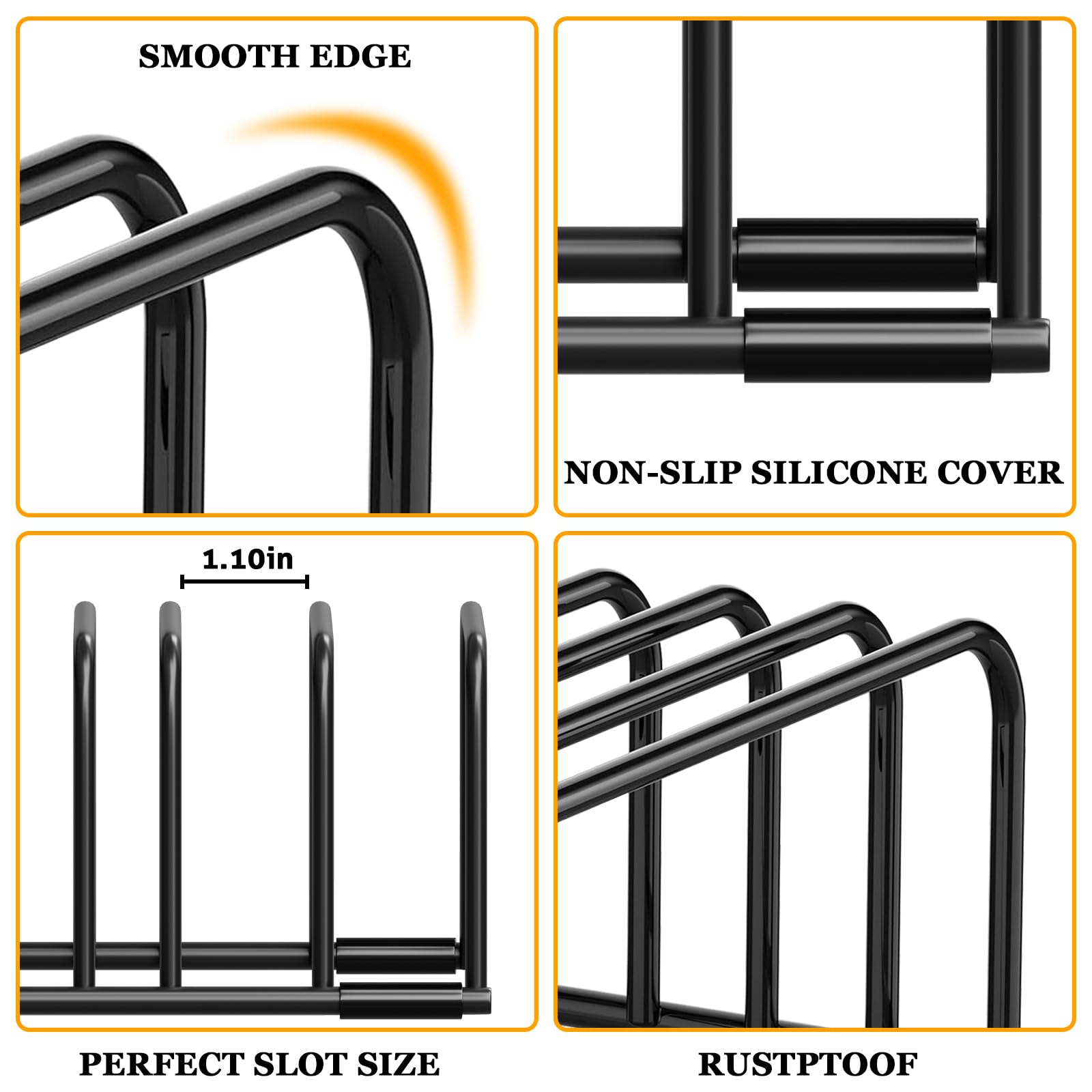 Premium Stainless Steel Cutting Board Holder - Space-Saving Kitchen Organizer for Cutting Boards, Baking Sheets & Cookie Pans | Cabinet & Pantry Storage Solution | Perfect for Small Kitchens, Countertop Organization & Tight Spaces | Ideal for Meal Prep, Baking & Everyday Cooking in Compact Kitchens | Maximize Kitchen Efficiency in Home, Restaurant or Dorm
