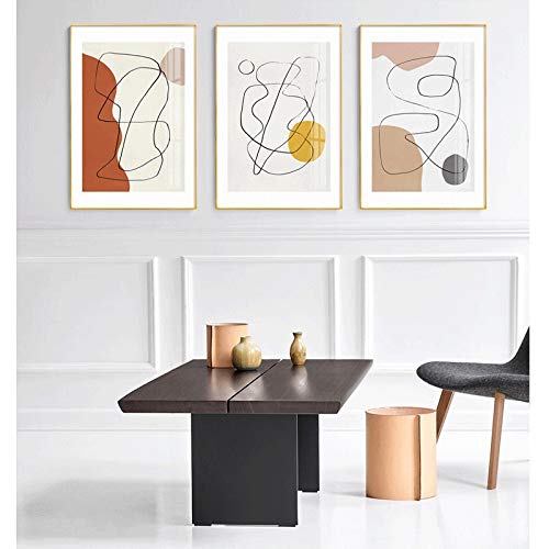 Modern Minimalist Abstract Wall Art - 50x70cm Decorative Painting for Living Room, Bedroom, Dining Room & Porch | Elegant Home Decor & Gift Idea (Color B)